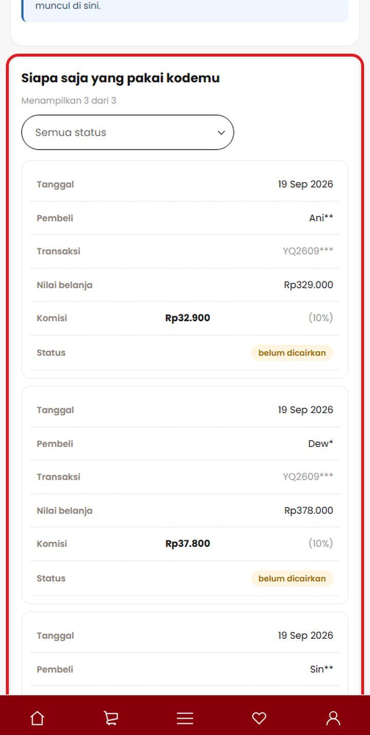 Langkah 7: Siapa saja yang pakai kodemu
