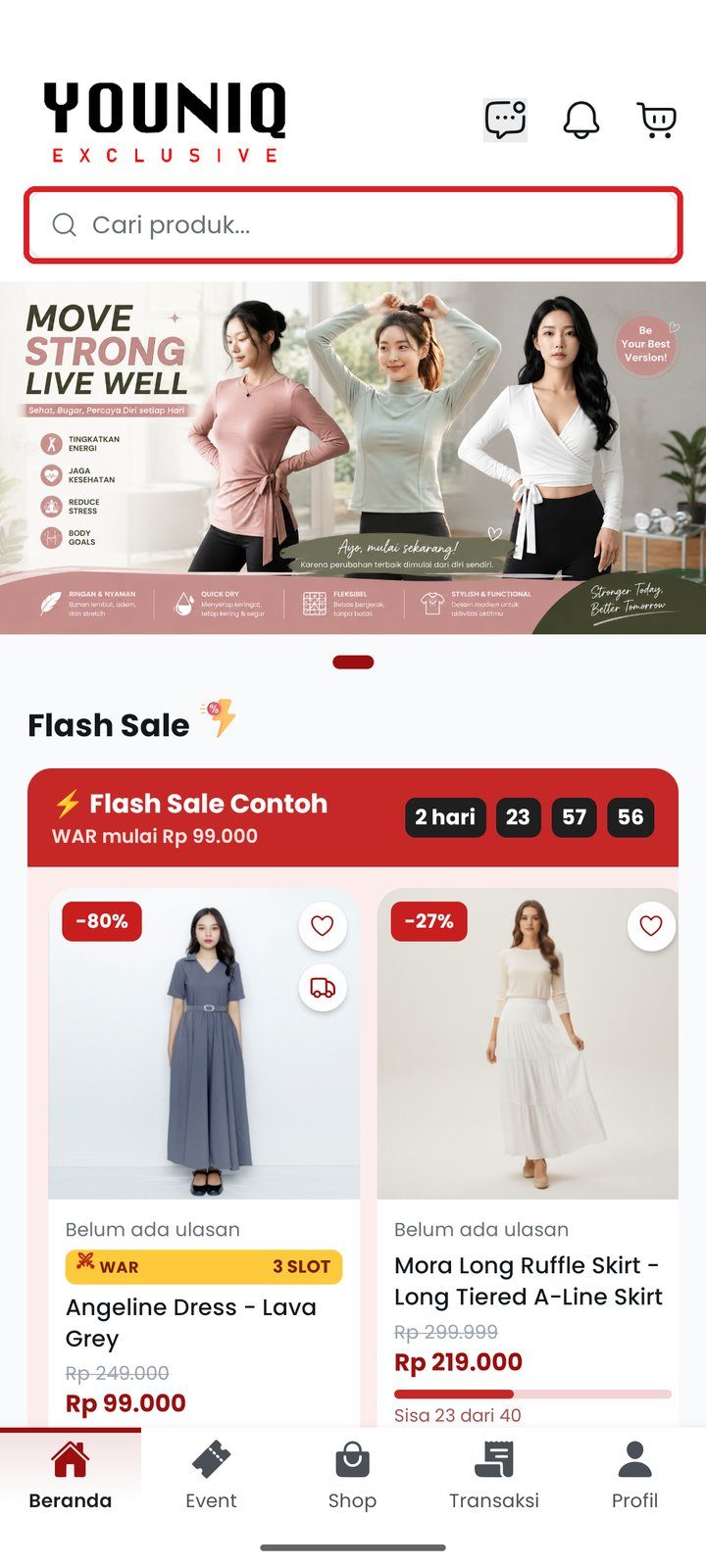 Langkah 1: Cari produk