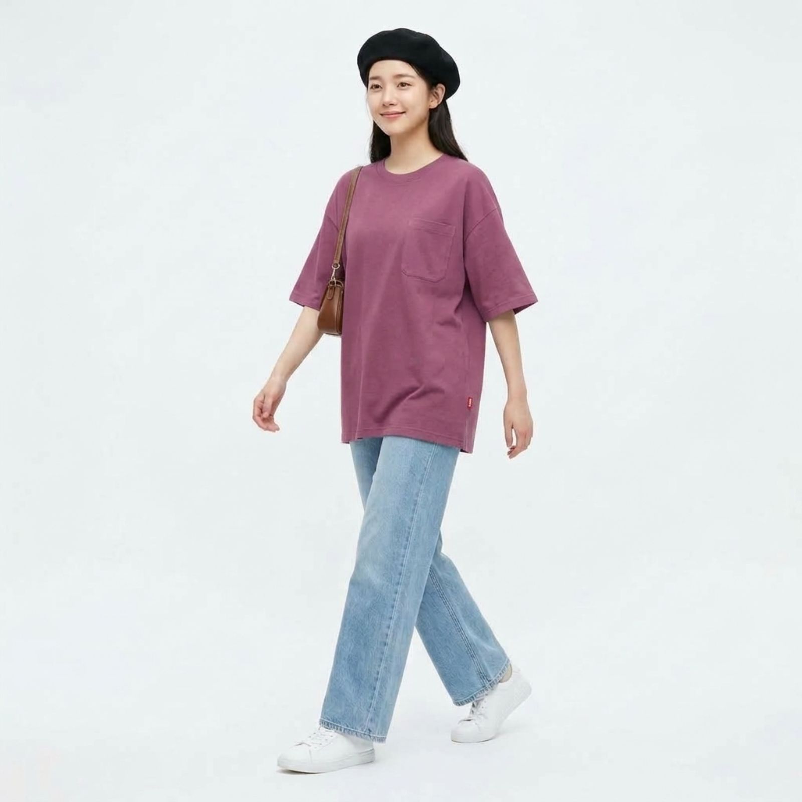 KAOS POLOS OVERSIZE POCKET COTTON COMBED UNISEX BY YOUNIQ SALEM