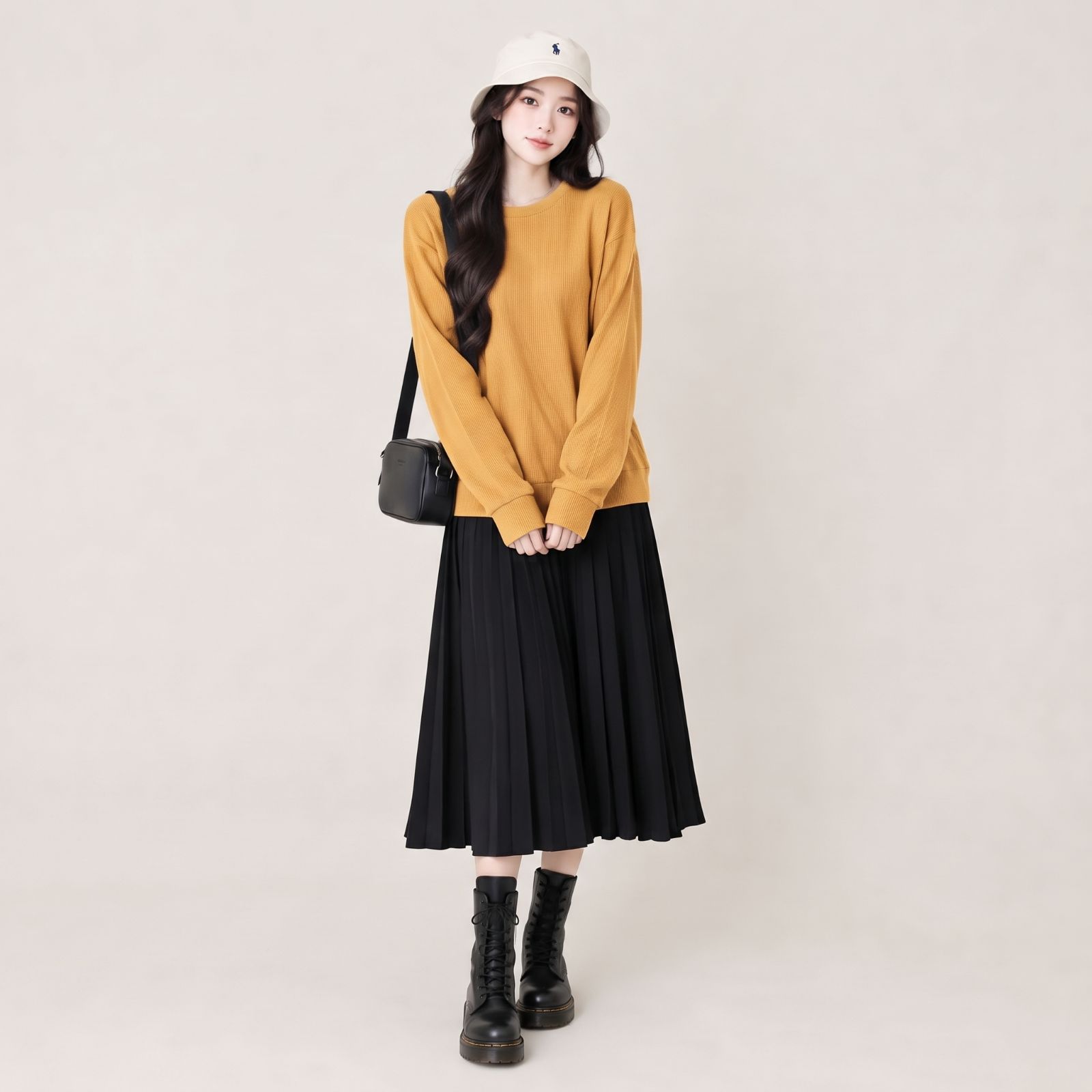 Basic Top Sweater Wanita By Youniq MUSTARD