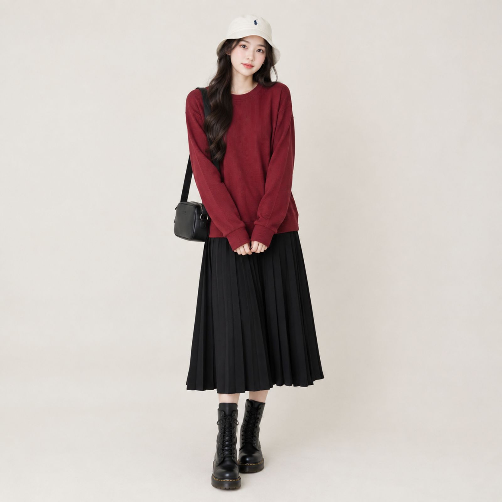 Basic Top Sweater Wanita By Youniq TERACOTA