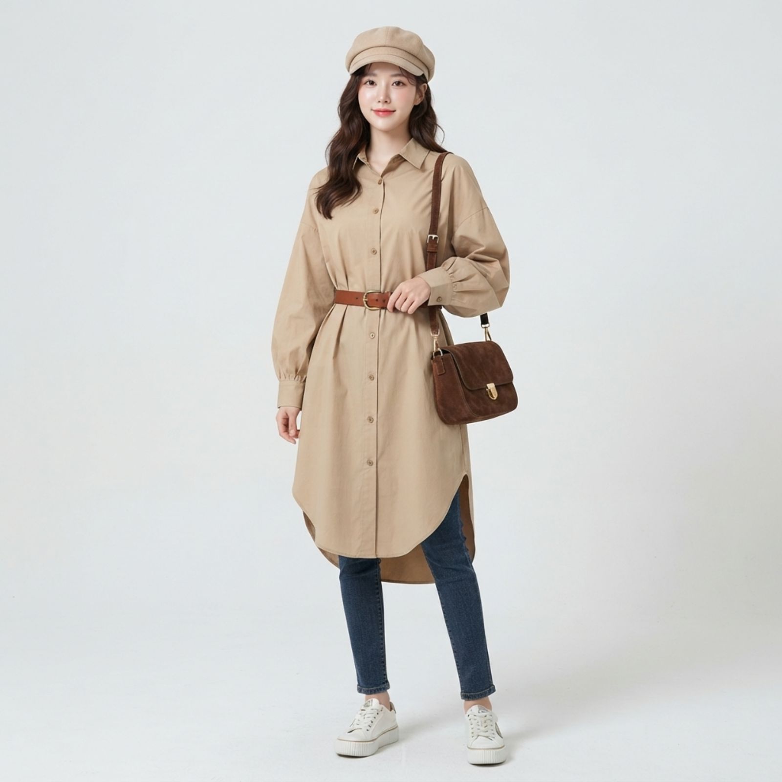 VANESSA OVERSIZE SHIRT LONGSLEEVE - BY YOUNIQ sampul