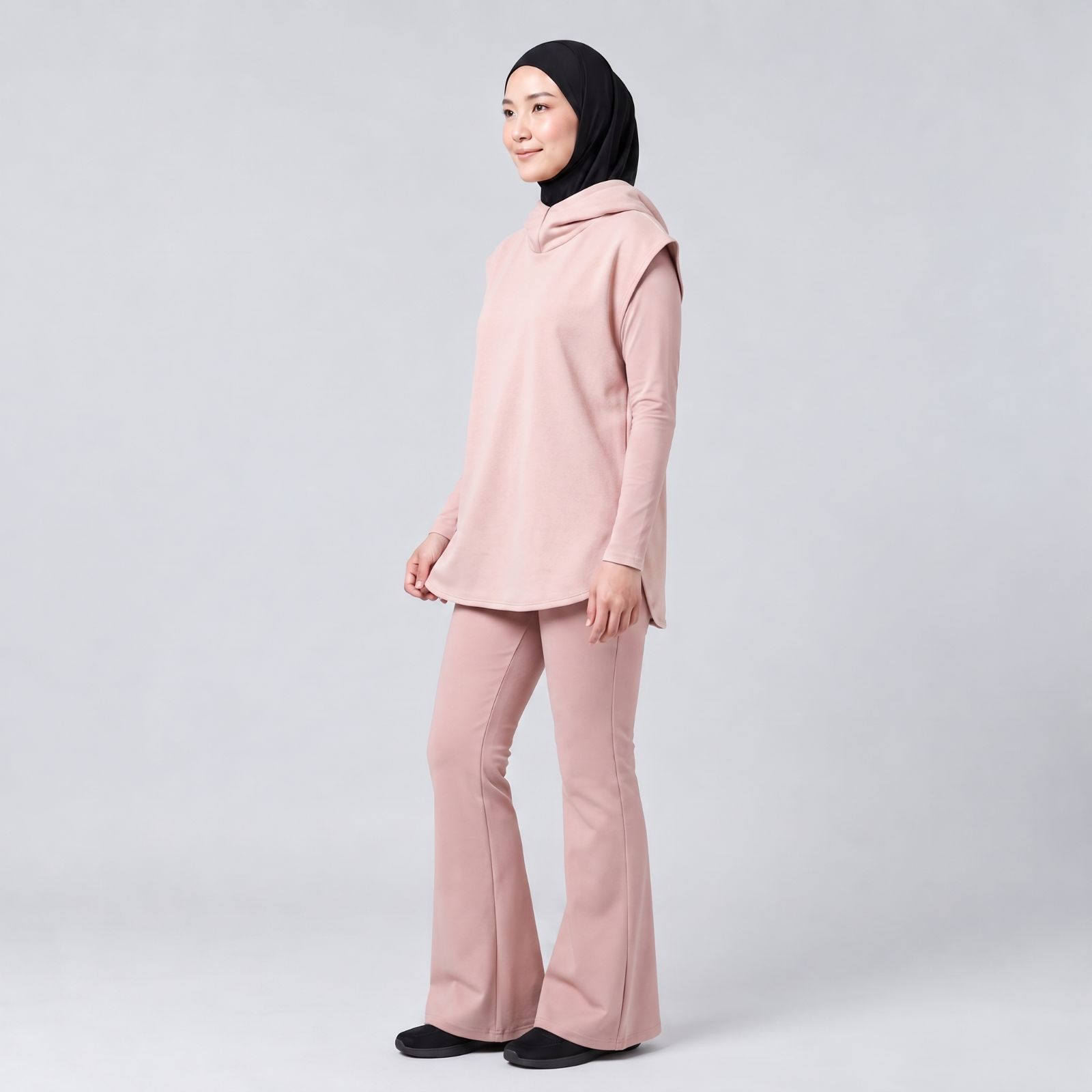 Sporty Hooded Vest DUSTY