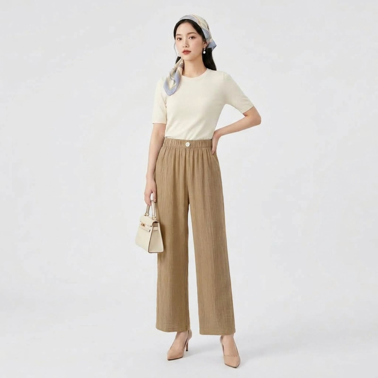 CELANA KULOT CRINKLE KANCING HIGHWAIST KEKINIAN | CRINKLE PANTS HIGHWAIST KOREAN HAZEL