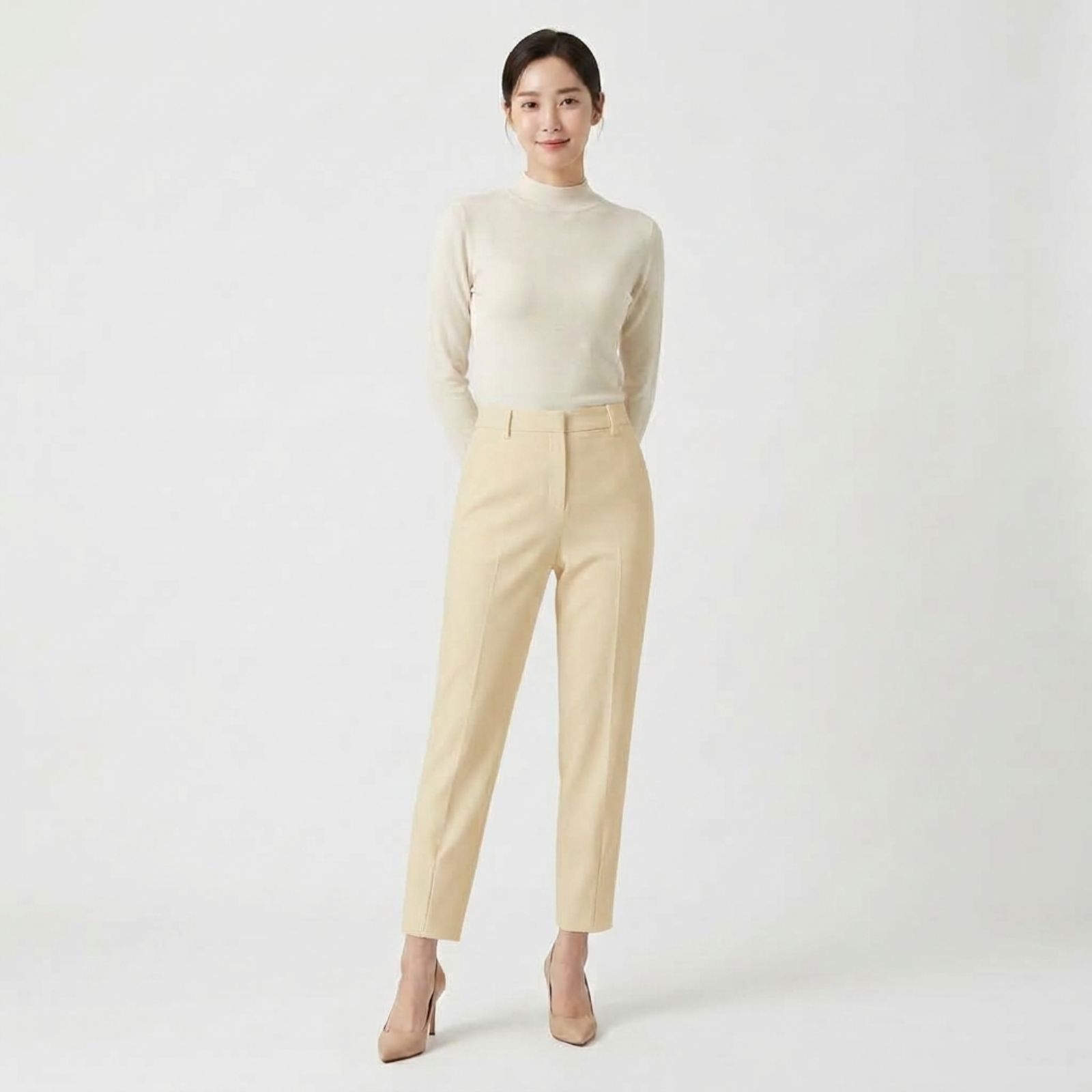 Celana Scuba Pants Premium By Youniq Exclusive CREAM