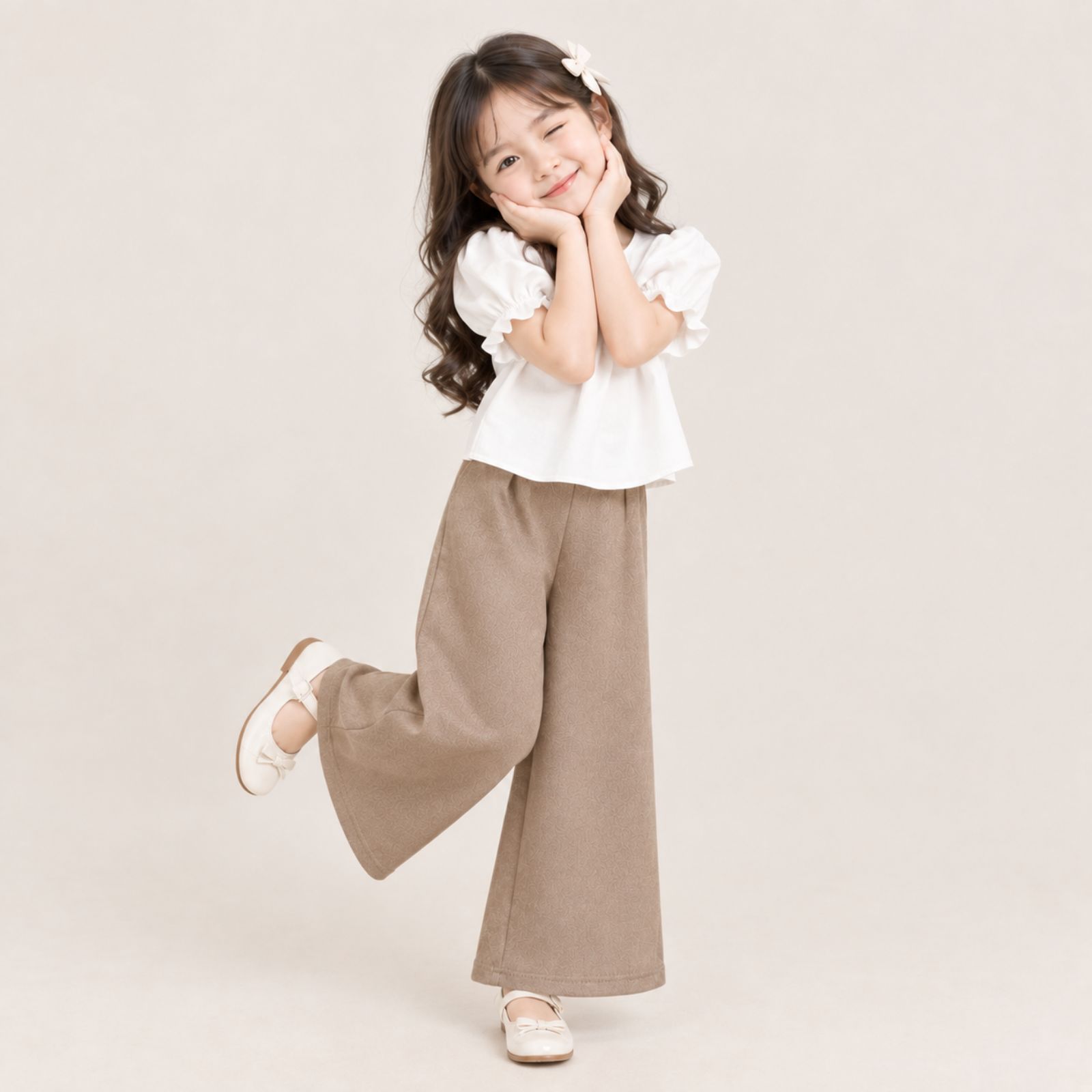 Celana Kulot Scuba Anak Usia 6 - 8 Tahun | Highwaist Style by Knara sampul