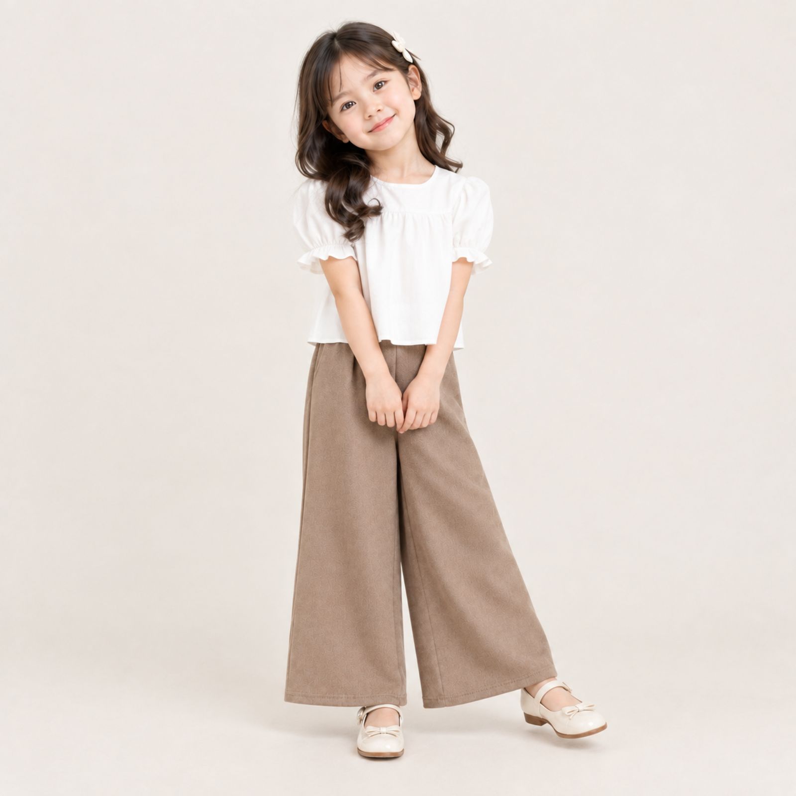 Celana Kulot Scuba Anak Usia 6 - 8 Tahun | Highwaist Style by Knara sampul
