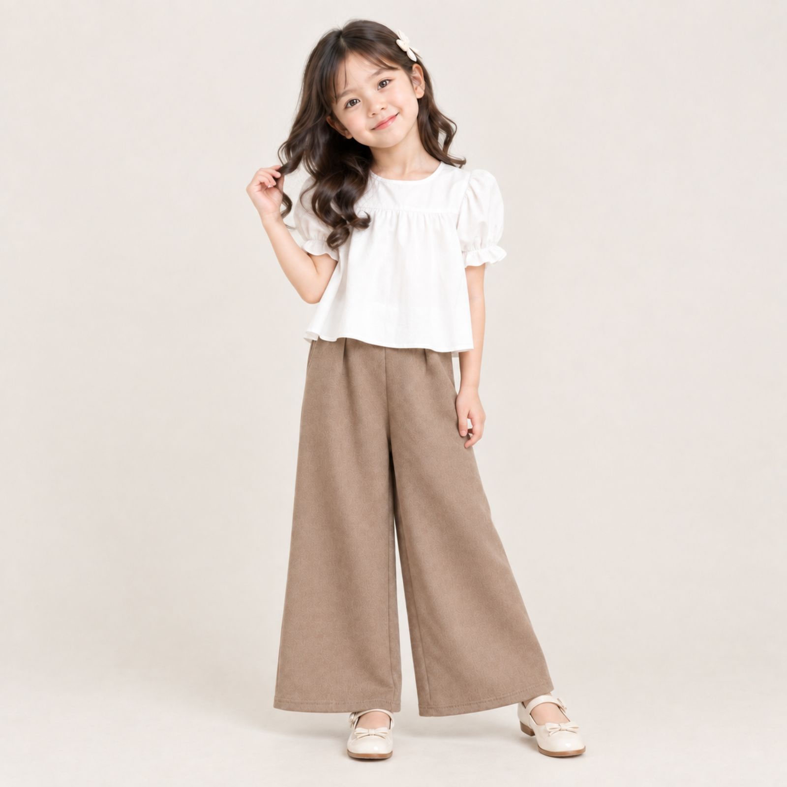 Celana Kulot Scuba Anak Usia 6 - 8 Tahun | Highwaist Style by Knara sampul
