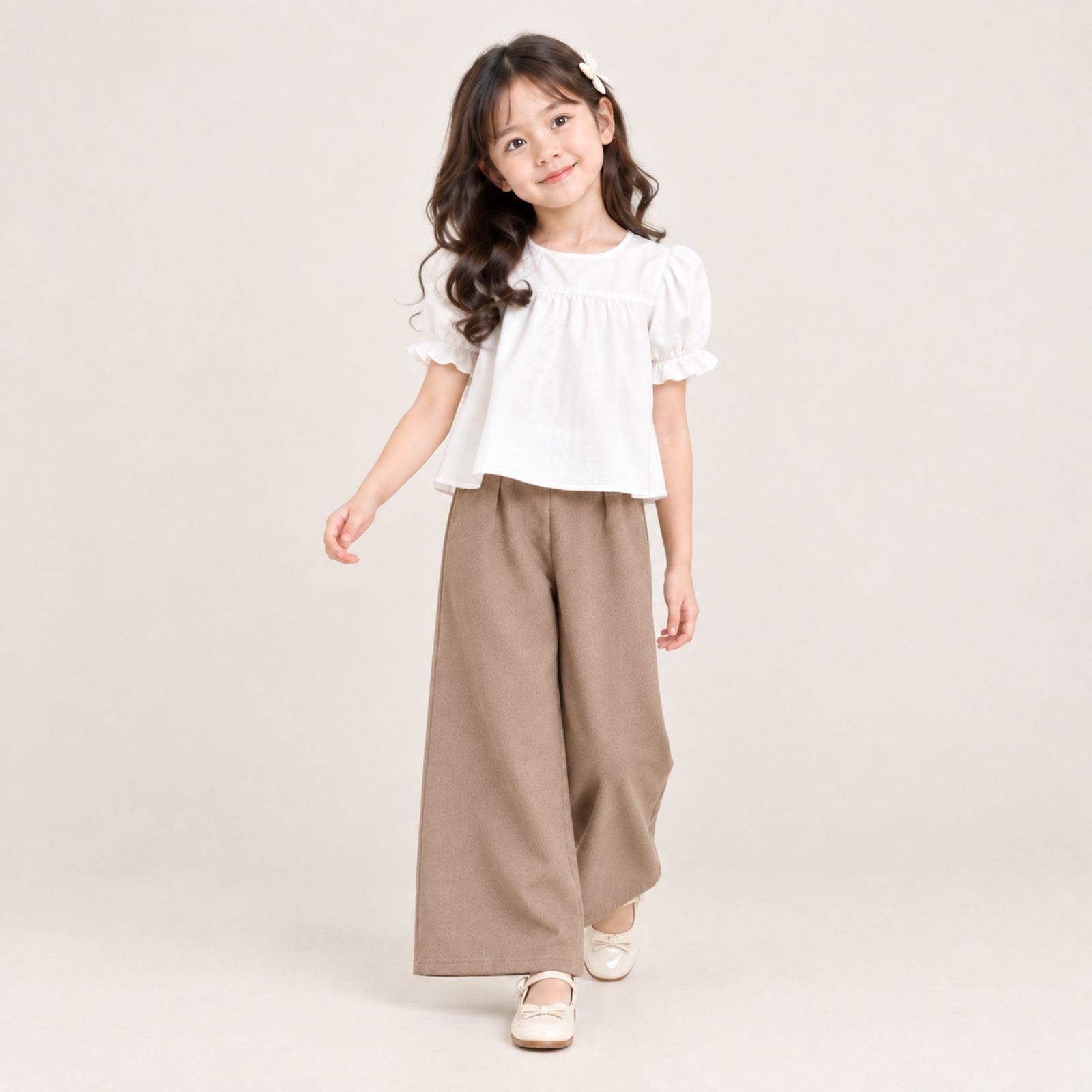Celana Kulot Scuba Anak Usia 6 - 8 Tahun | Highwaist Style by Knara sampul