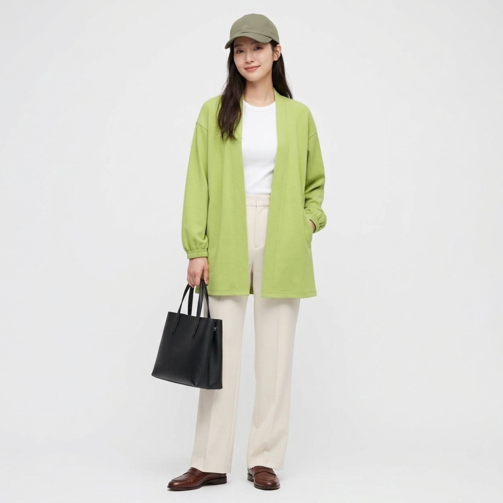 Kate Long Cardi By YOUNIQ LIME