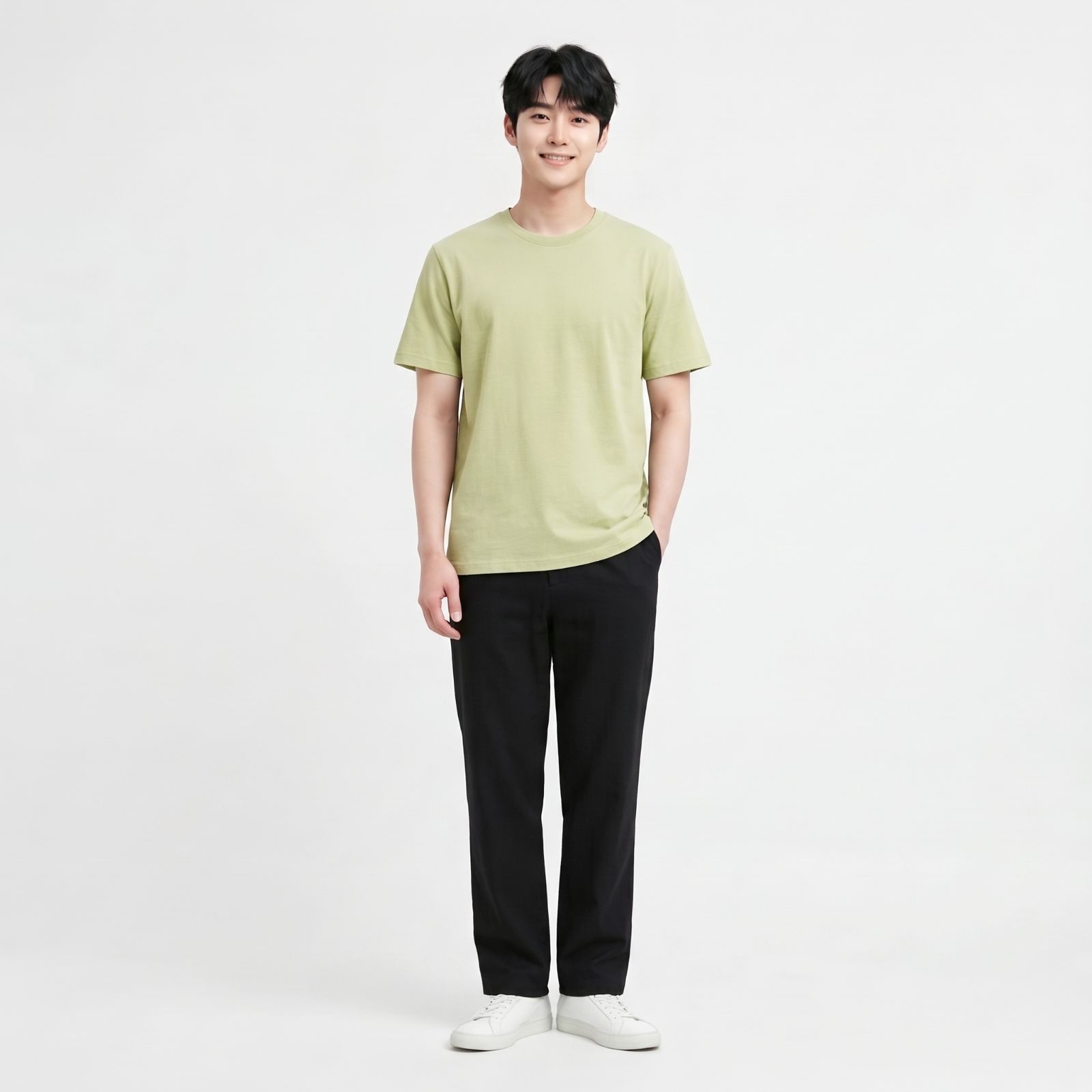 Kaos Polos Obasic Katun Commbed - OBS T-Shirt Cotton Commbed by OBASIC OLIVE