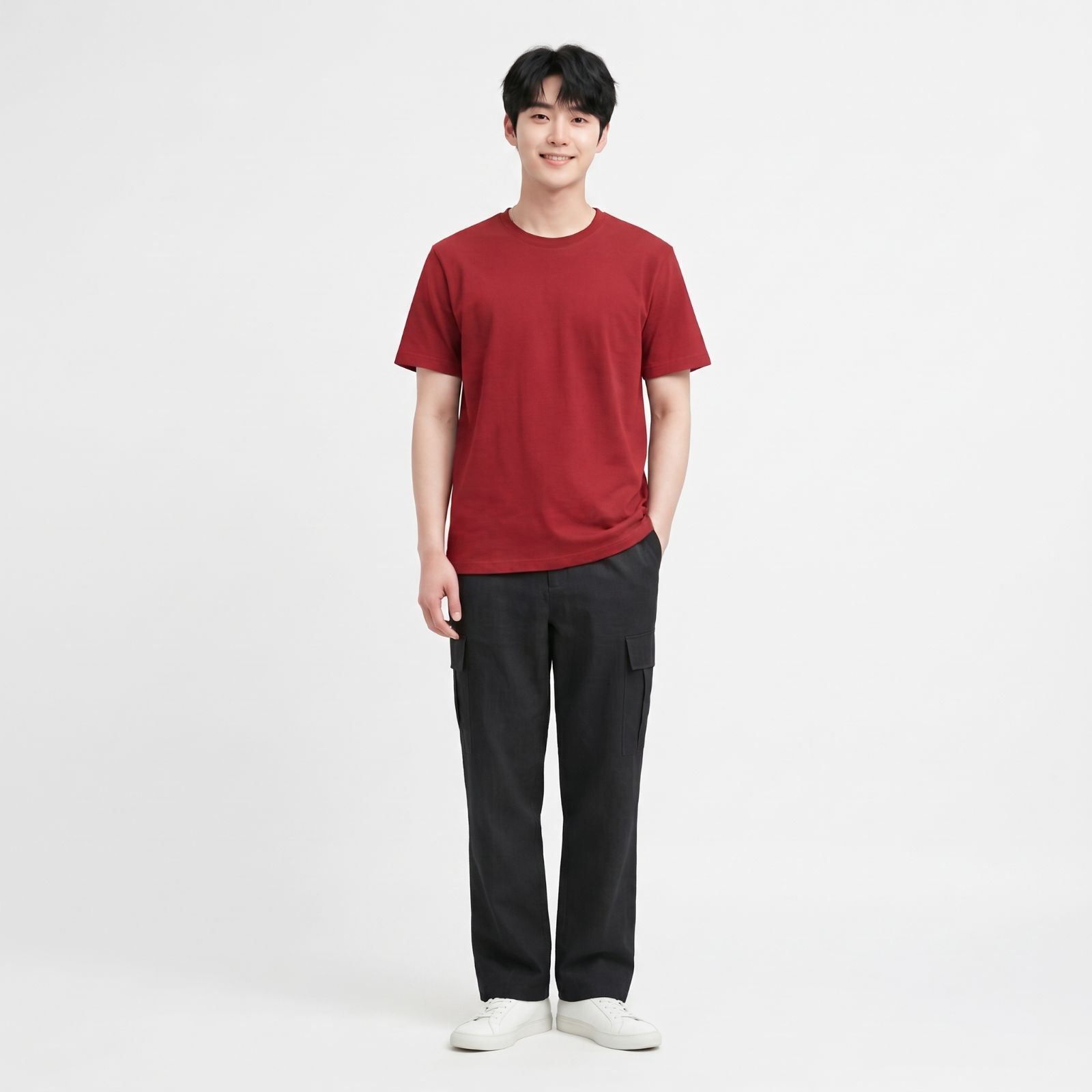 Kaos Polos Obasic Katun Commbed - OBS T-Shirt Cotton Commbed by OBASIC MAROON