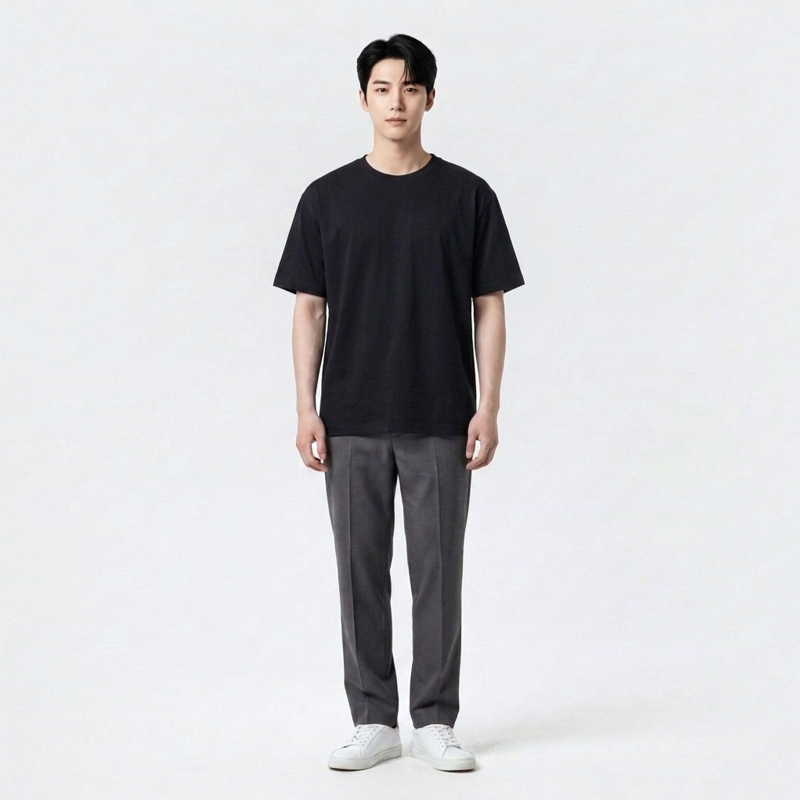 Kaos Asiafit Kaos Polos 24S Special Black Color | ASIAFIT T-Shirt Enzywash Matterial by OBASIC sampul