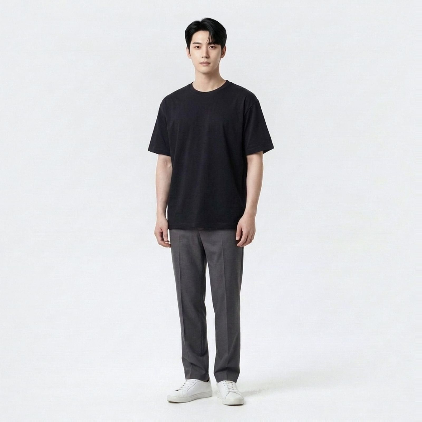 Kaos Asiafit Kaos Polos 24S Special Black Color | ASIAFIT T-Shirt Enzywash Matterial by OBASIC sampul