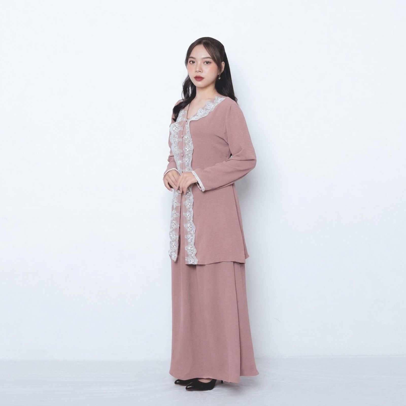 Jasmine Set Crinkle | Oneset Daily | Setelan Crinkle Wanita PINK