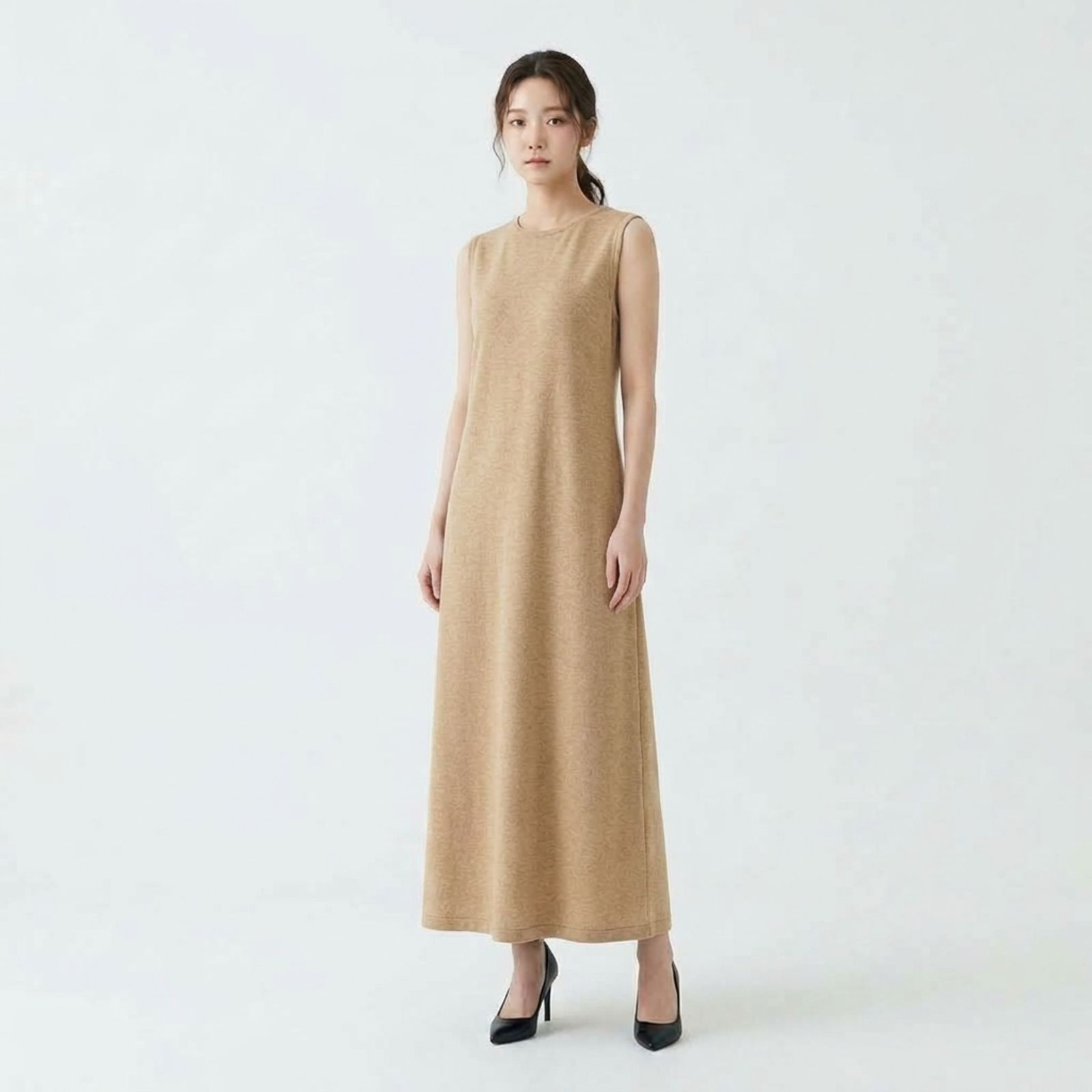 Inner Dress Sleeveless Maxi By Youniq Exclusive CHOCO