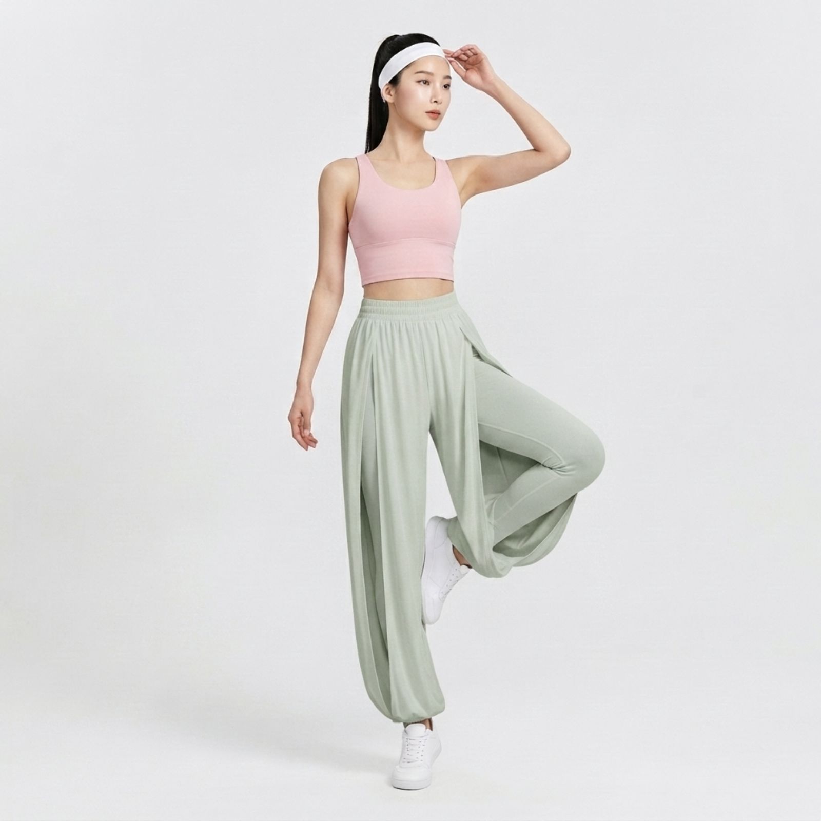 Celana Model Belah Korean – Loose Fit Sporty & Nyaman SAGE