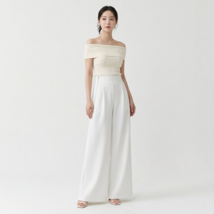 Celana Kulot Highwaist Scuba