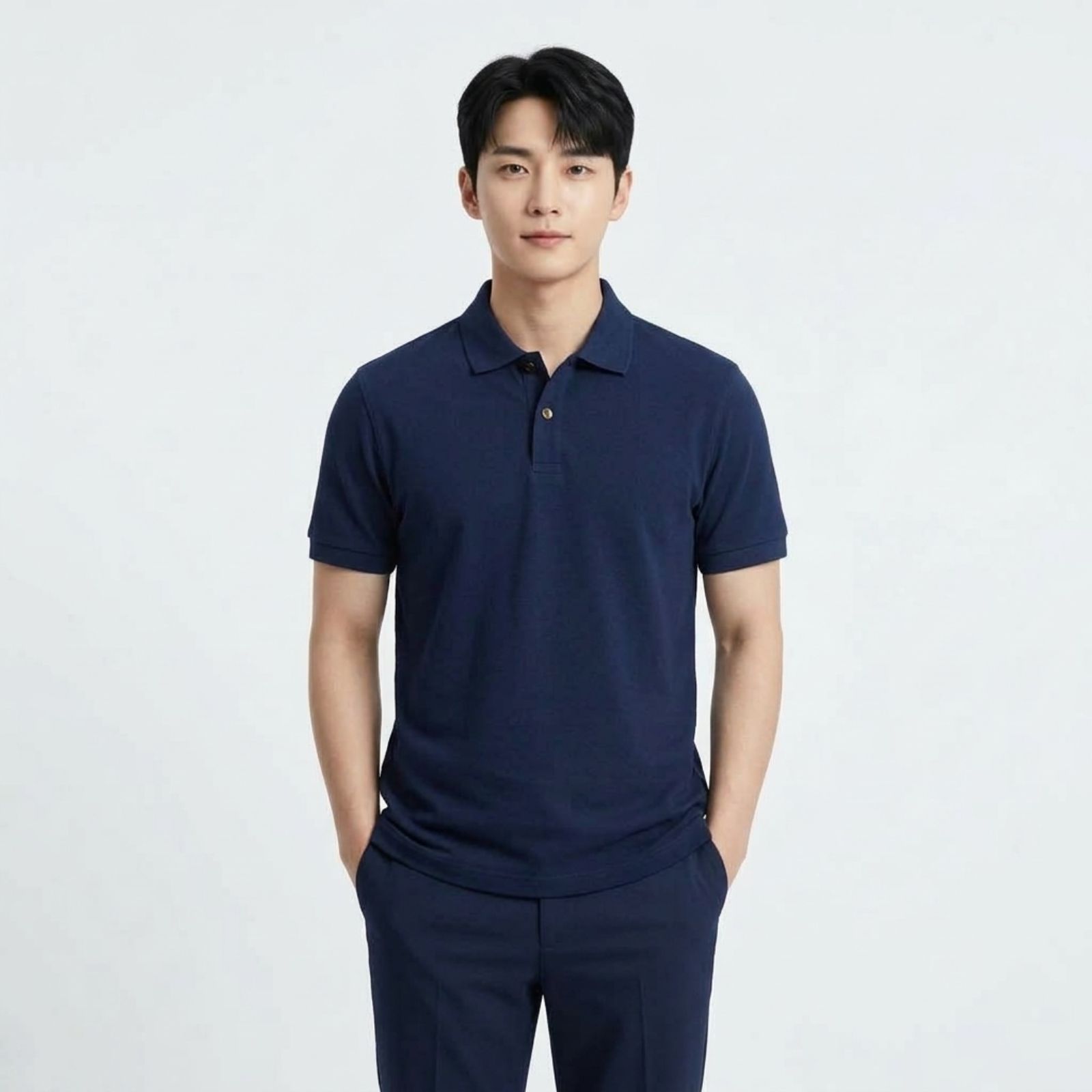 Kaos Polo Pria Premium Polos Slim Fit Casual Elegan Lengan Pendek sampul