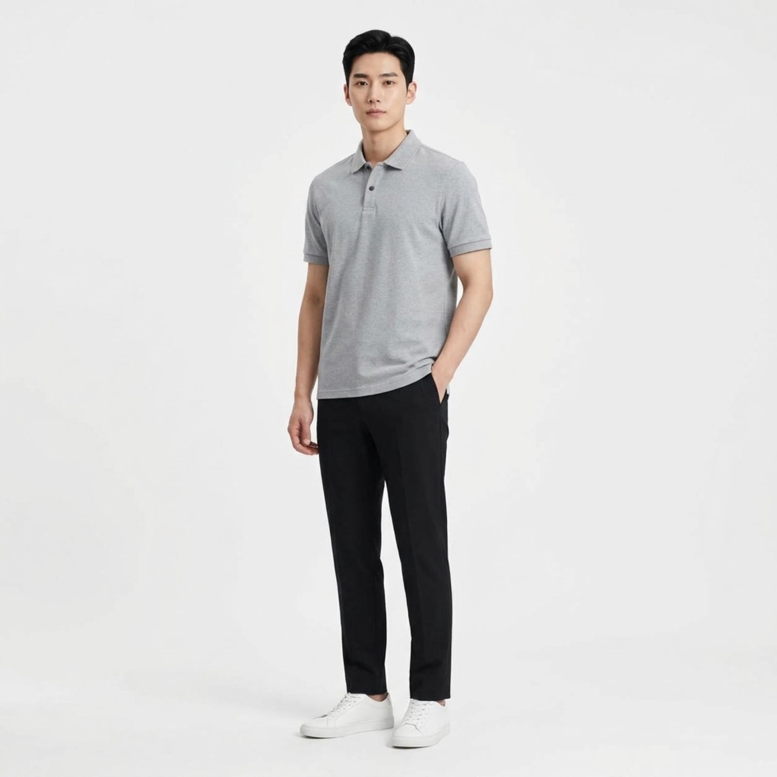 Kaos Polo Pria Premium Polos Slim Fit Casual Elegan Lengan Pendek sampul