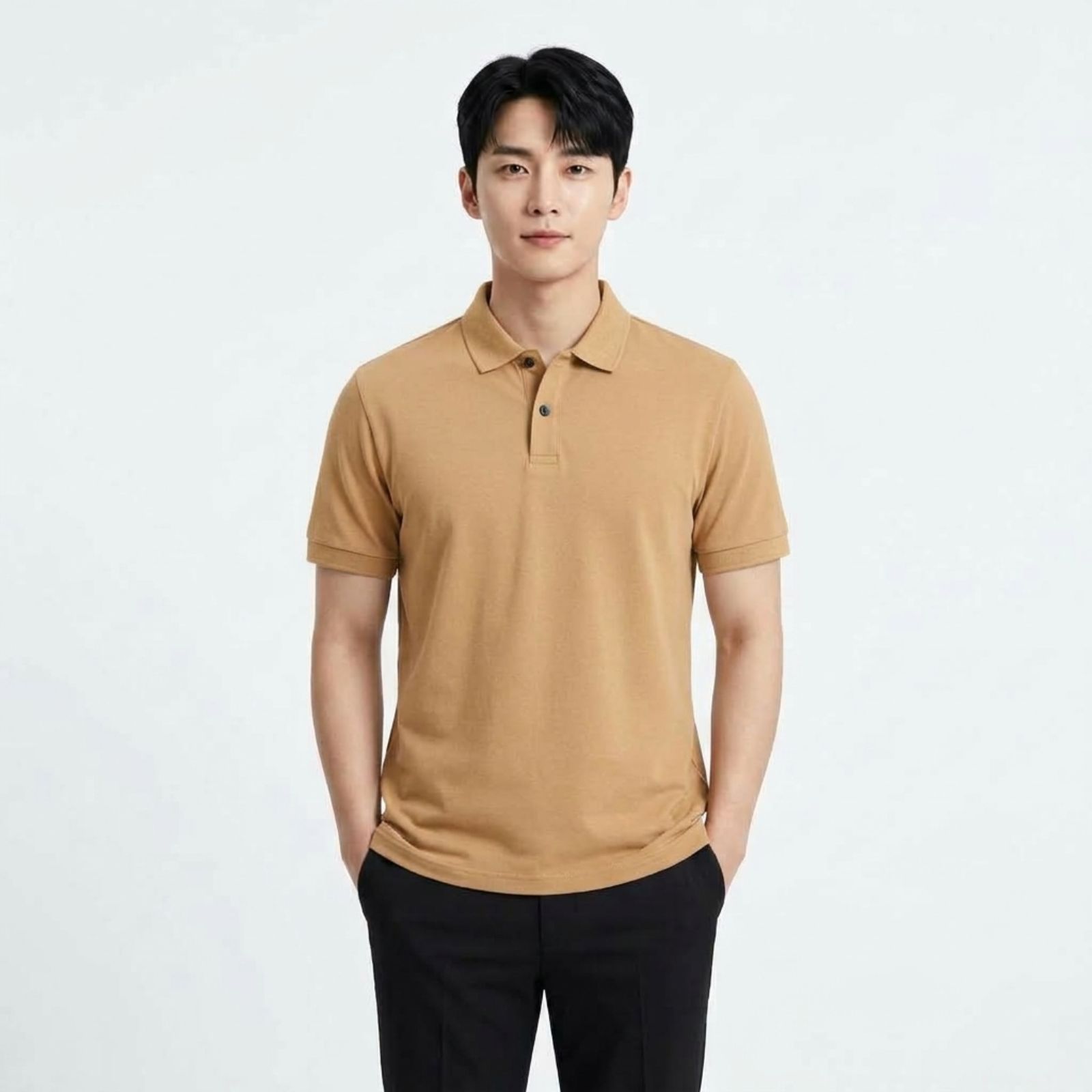 Kaos Polo Pria Premium Polos Slim Fit Casual Elegan Lengan Pendek sampul