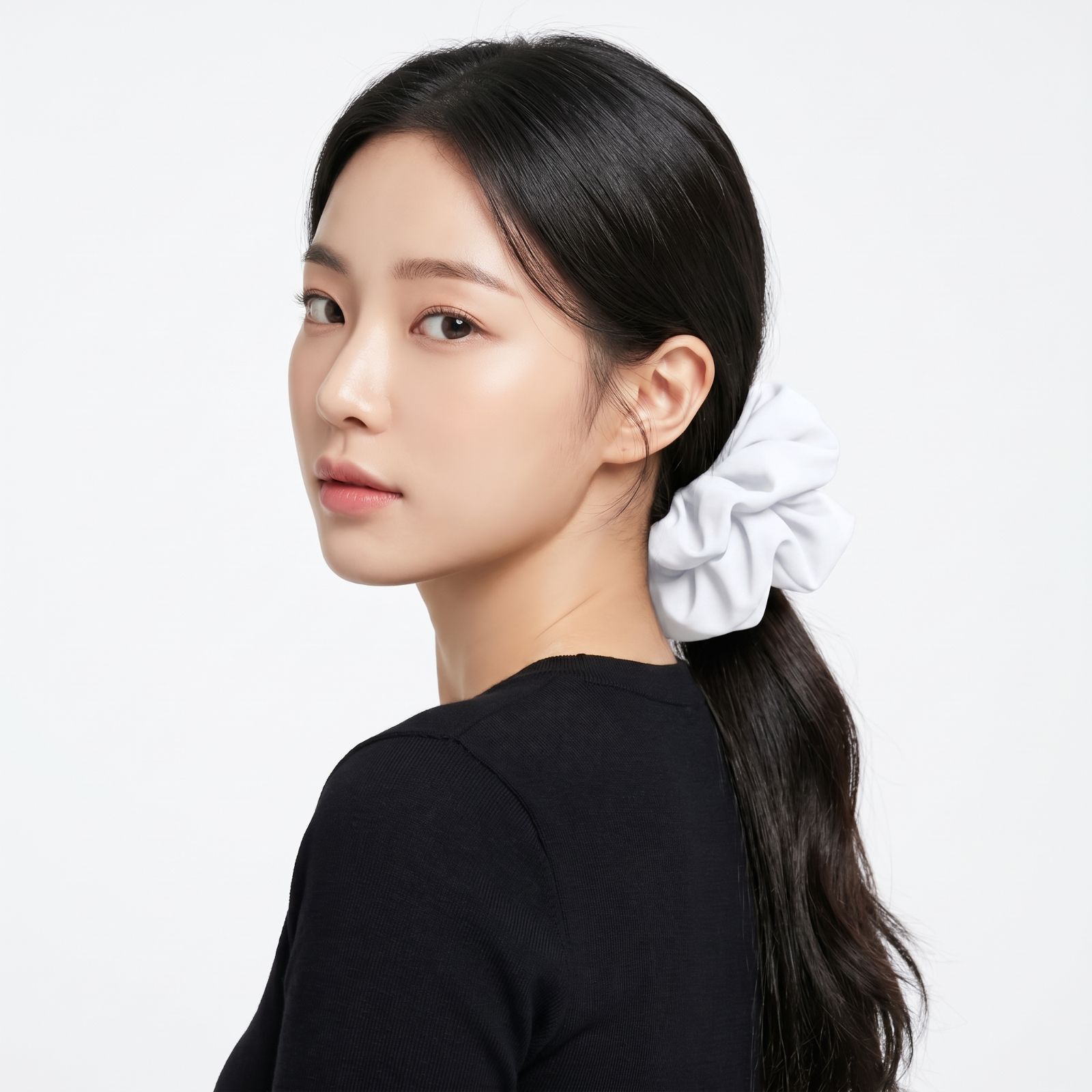 Luna Scuba Oversized Scrunchie PUTIH