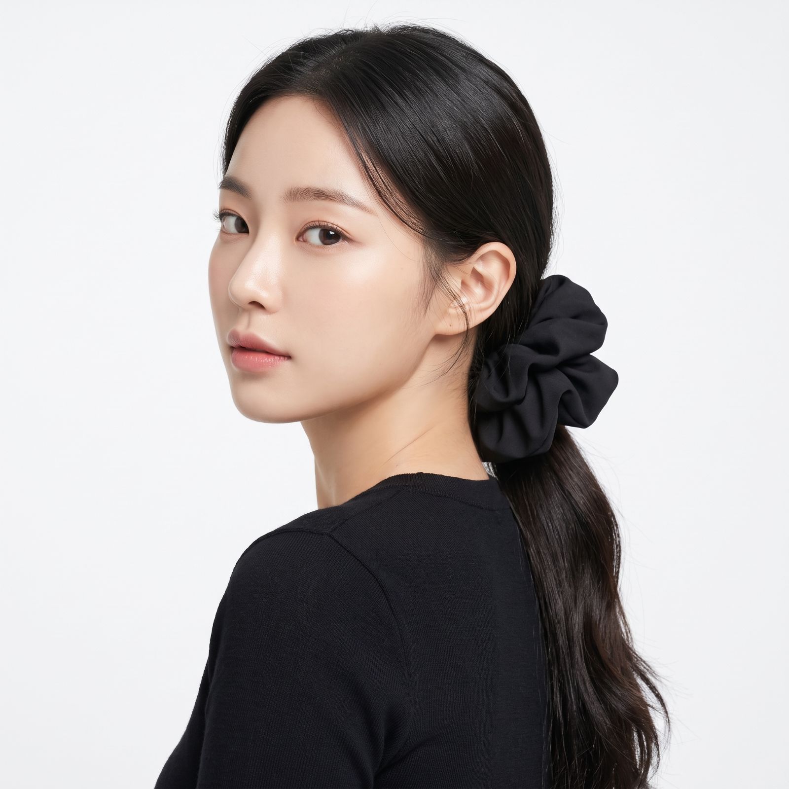 Luna Scuba Oversized Scrunchie HITAM