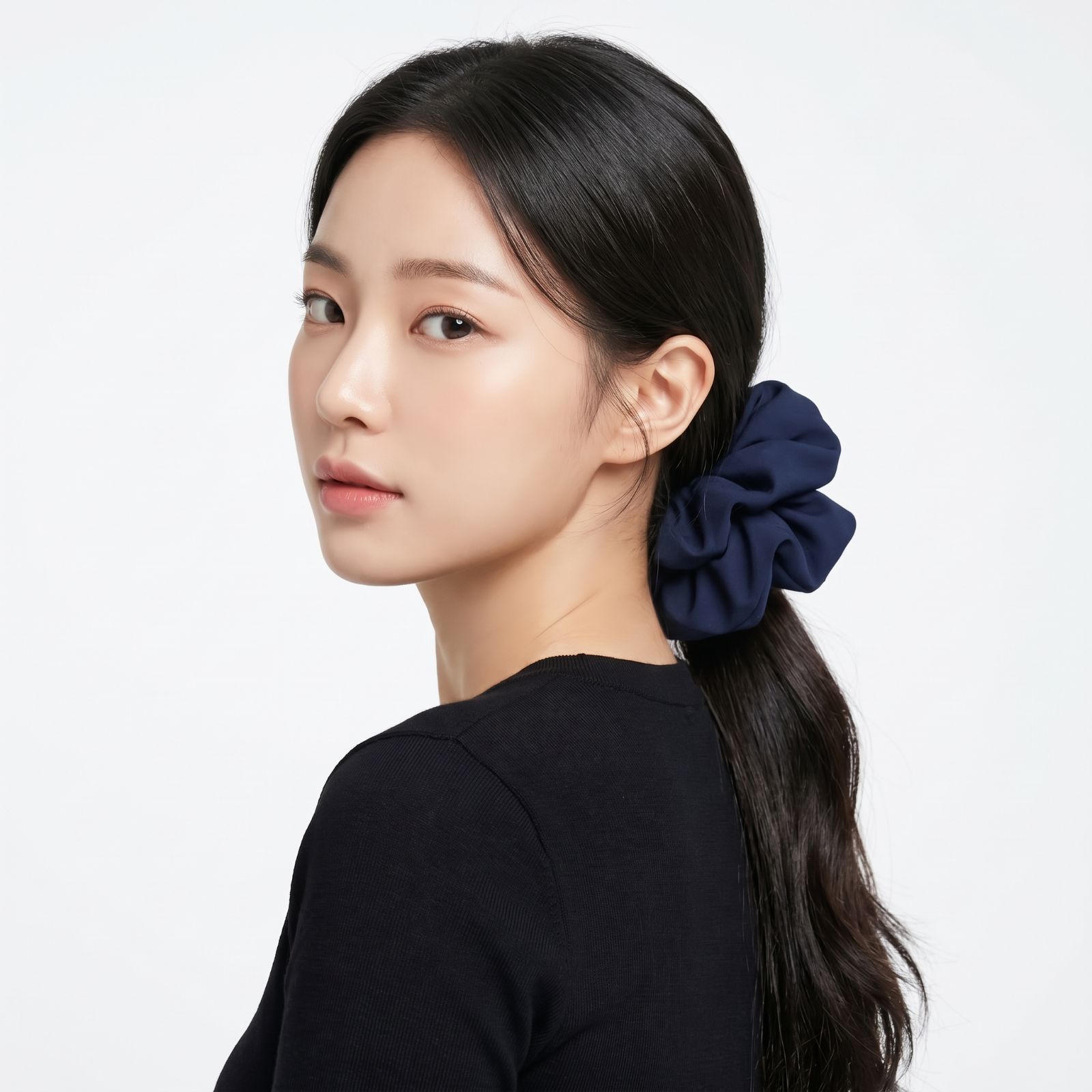 Luna Scuba Oversized Scrunchie NAVY