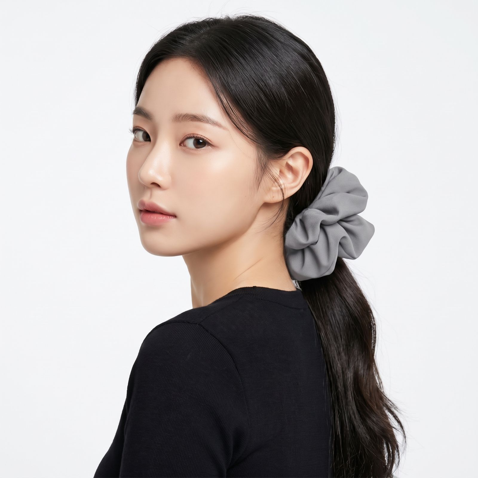 Luna Scuba Oversized Scrunchie GREY