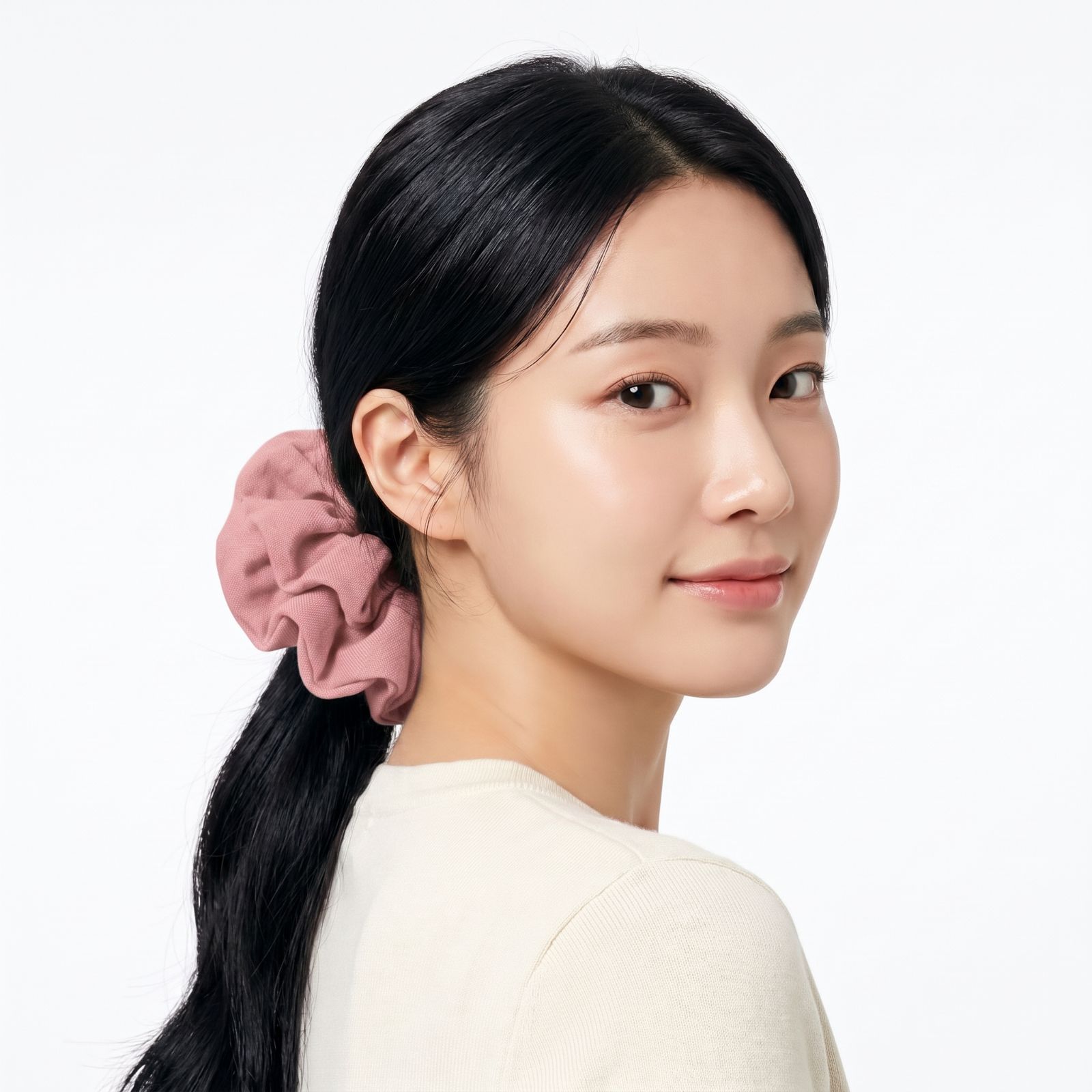 Sora Linen Oversized Scrunchie DUSTY