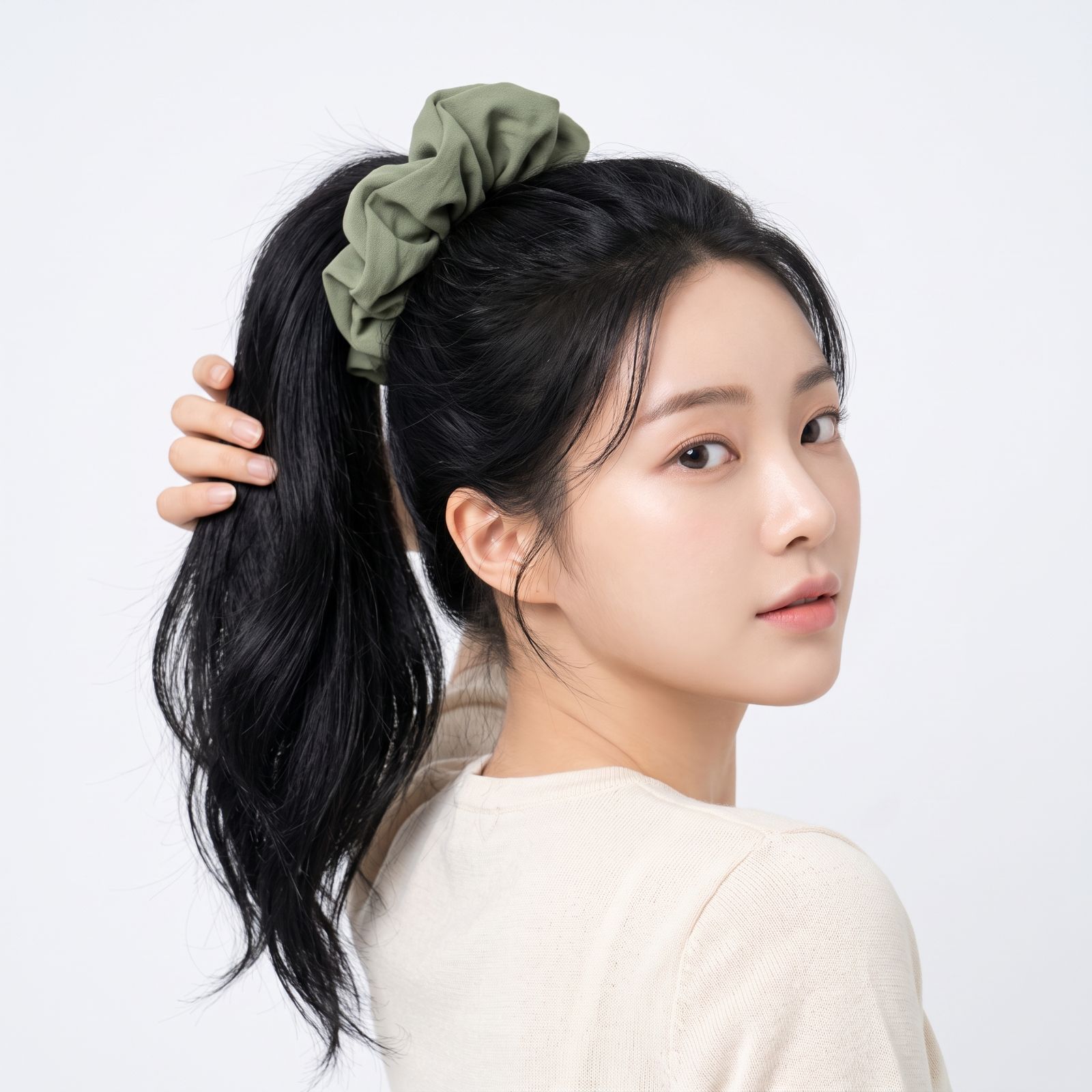 Sora Linen Oversized Scrunchie sampul