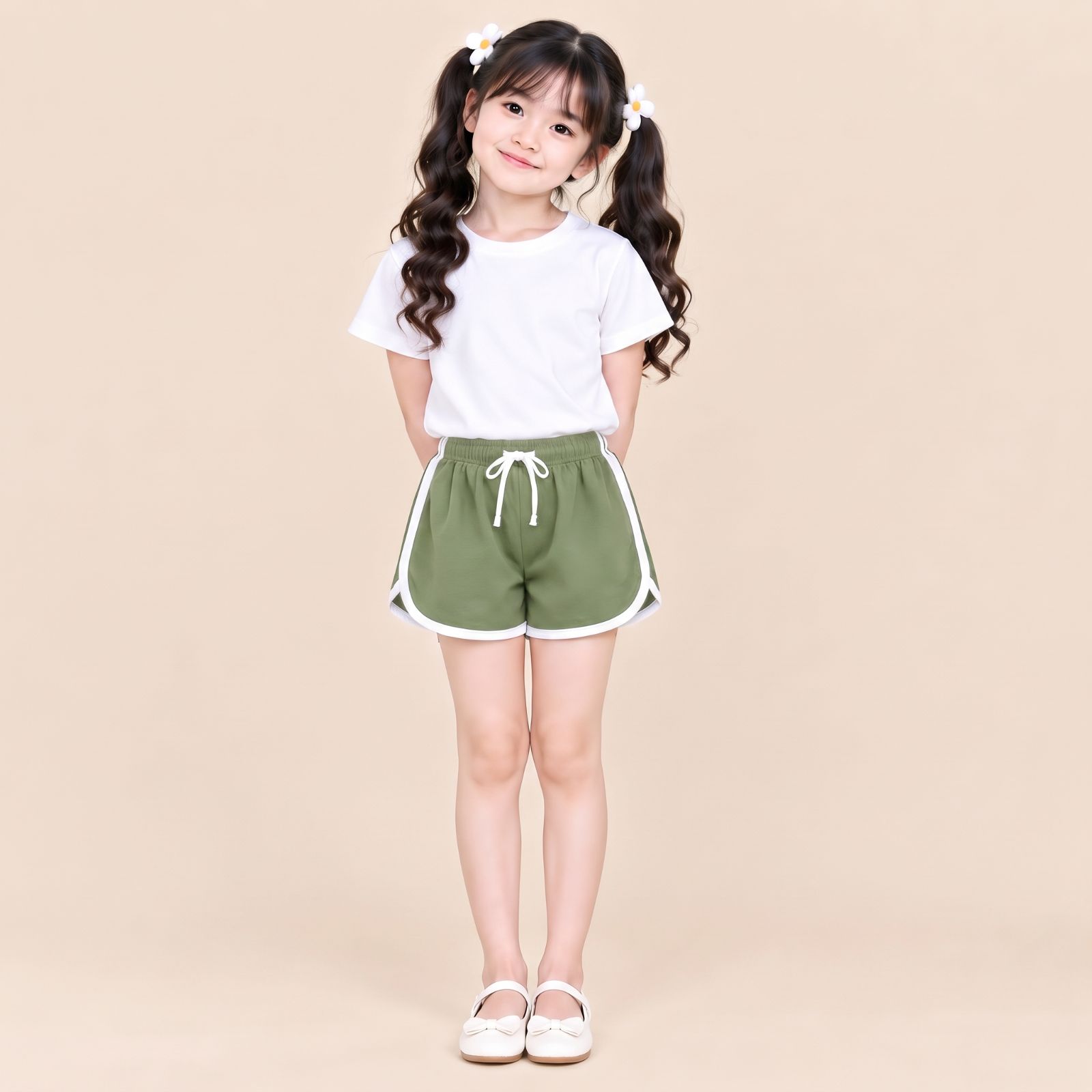 CELANA PENDEK ANAK | SHORTPANT GEMES MUNIKO By CHIAROBE OLIVE