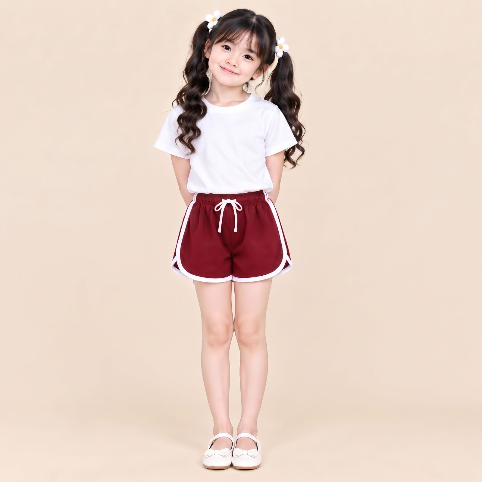 CELANA PENDEK ANAK | SHORTPANT GEMES MUNIKO By CHIAROBE MAROON
