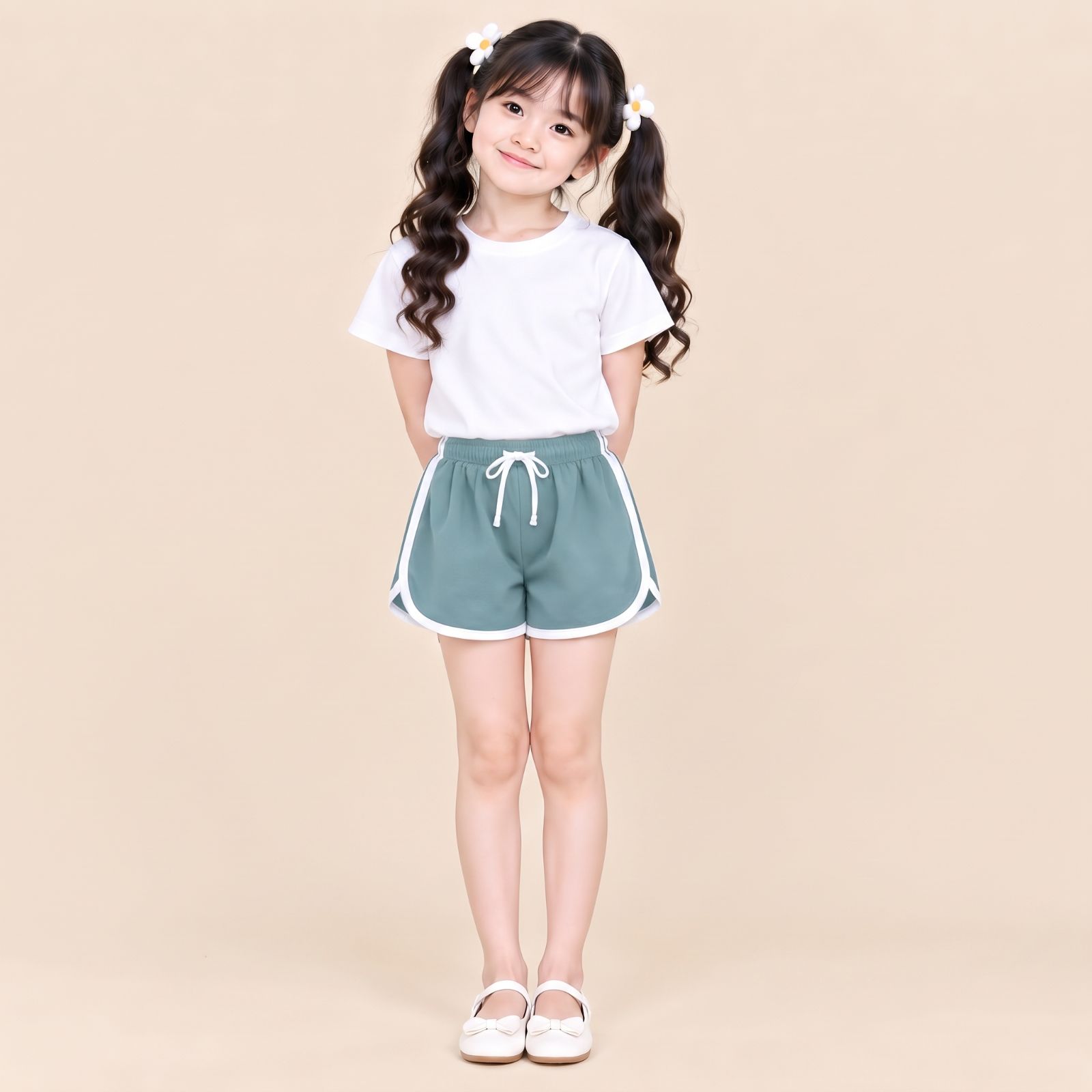 CELANA PENDEK ANAK | SHORTPANT GEMES MUNIKO By CHIAROBE MINERAL GREEN