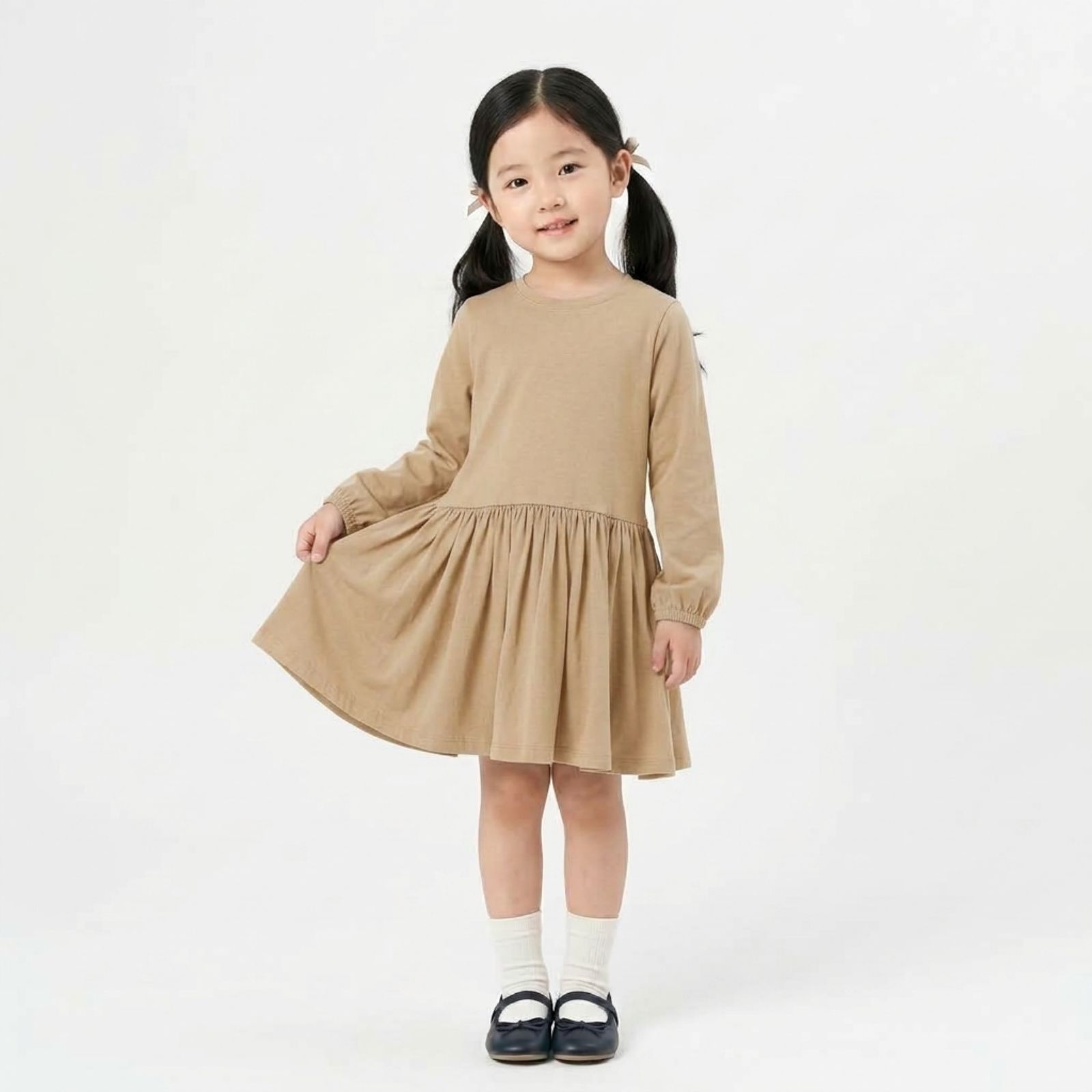 Aurel Blouse Anak Lengan Panjang CREAM