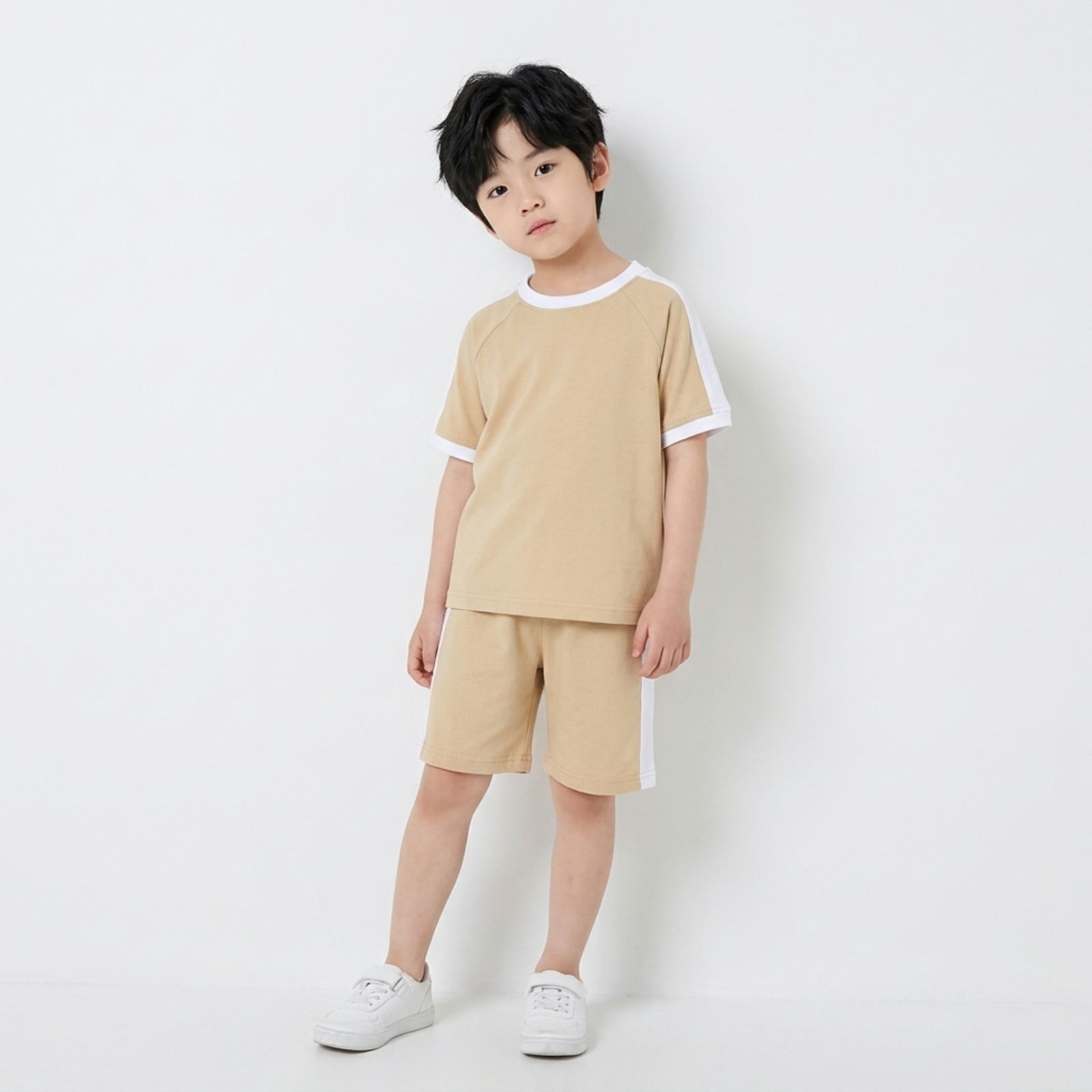 One Set Stripe Lengan Pendek Anak sampul