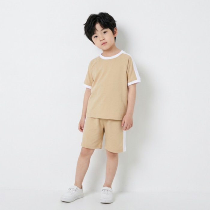 One Set Stripe Lengan Pendek Anak