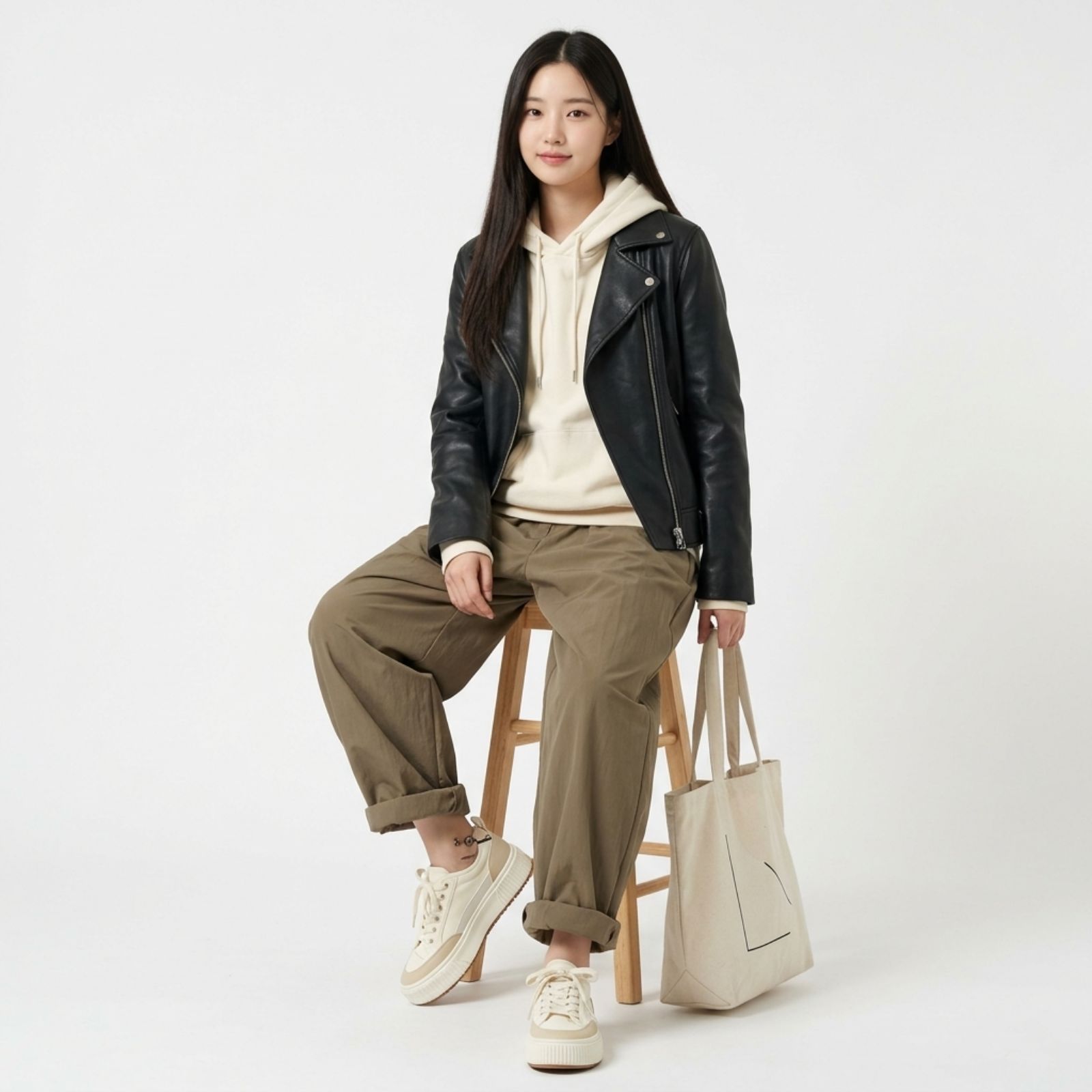 Celana Loose Fit Wanita Baggy Wide Leg – Korean Streetwear Casual sampul
