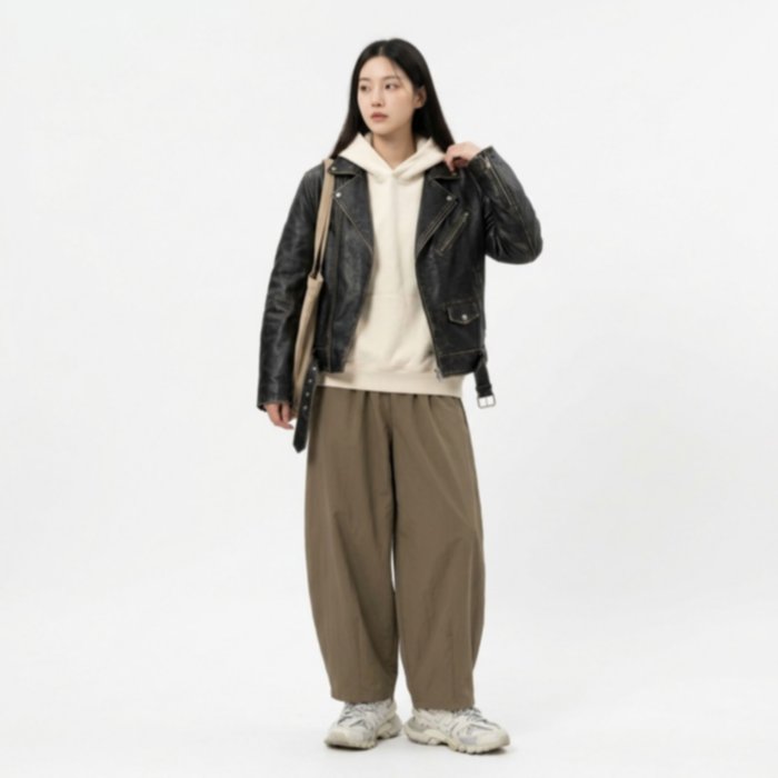 Celana Loose Fit Wanita Baggy Wide Leg – Korean Streetwear Casual