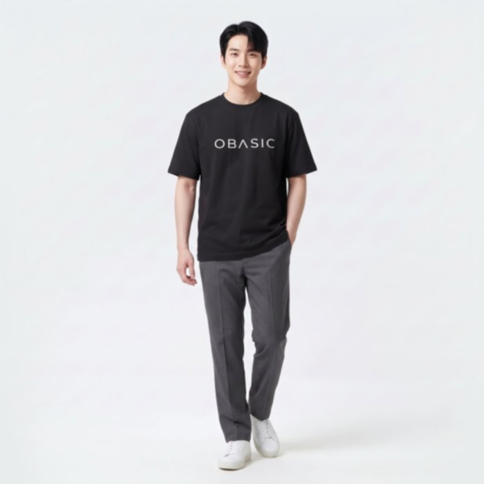 OBASIC Classic Tee – Kaos Polos Premium Asia Fit 24S Enzywash Matterial