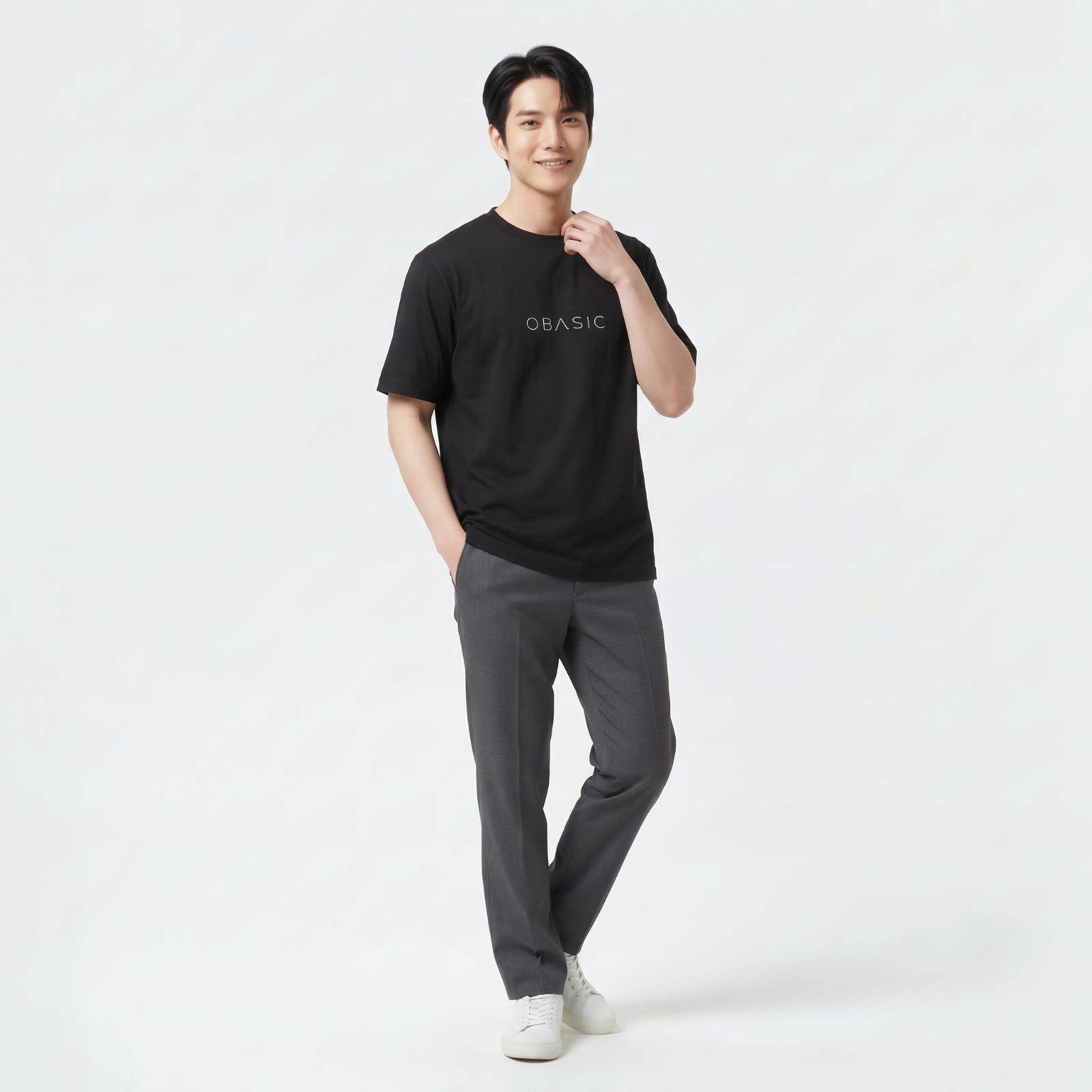 OBASIC Minimalist Tee – Kaos Polos Asian Fit 24S Enzywash sampul