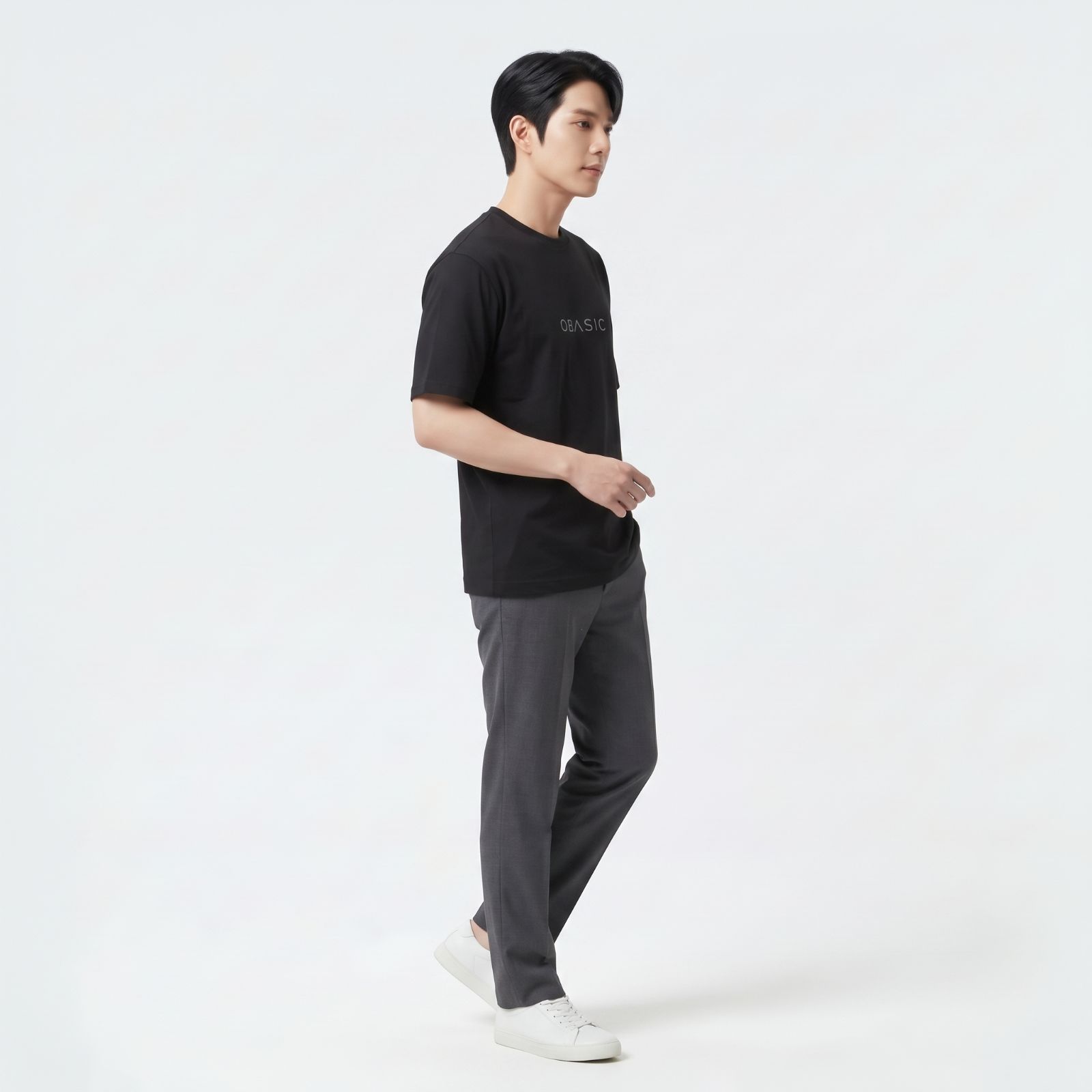 OBASIC Minimalist Tee – Kaos Polos Asian Fit 24S Enzywash sampul