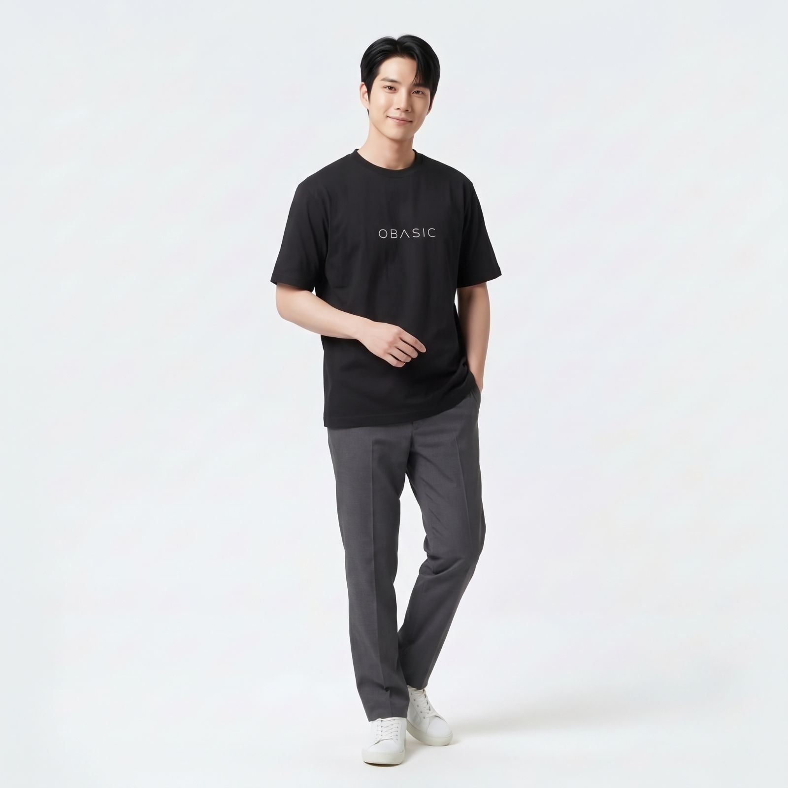 OBASIC Minimalist Tee – Kaos Polos Asian Fit 24S Enzywash sampul