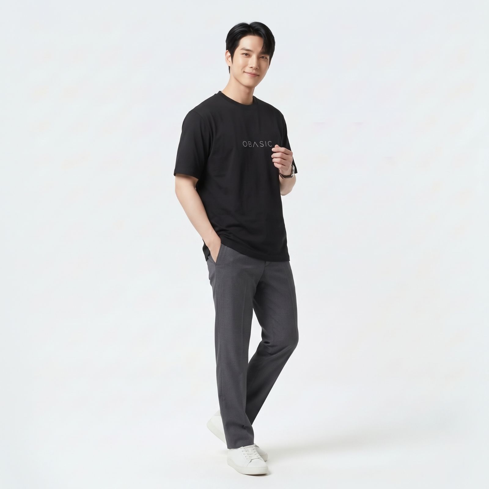 OBASIC Minimalist Tee – Kaos Polos Asian Fit 24S Enzywash sampul