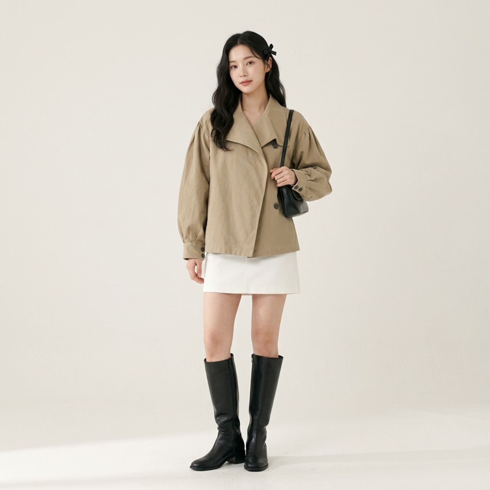 Belle Puff Outer – Korean Style Linen MILO