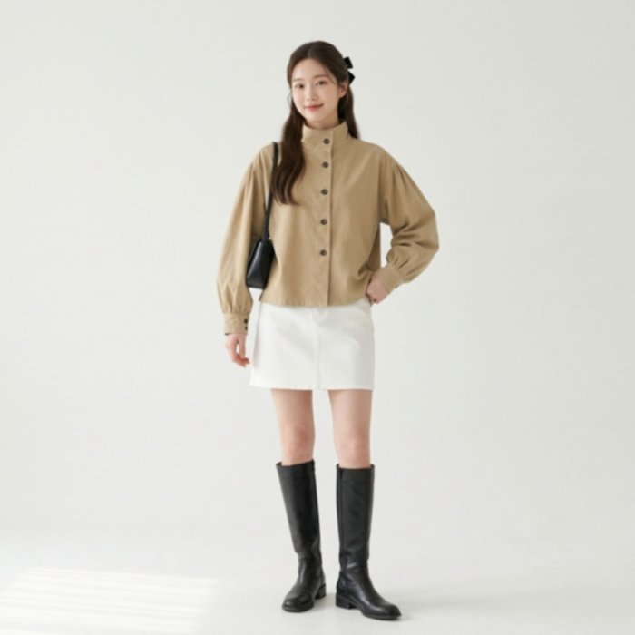 Belle Puff Outer – Korean Style Linen