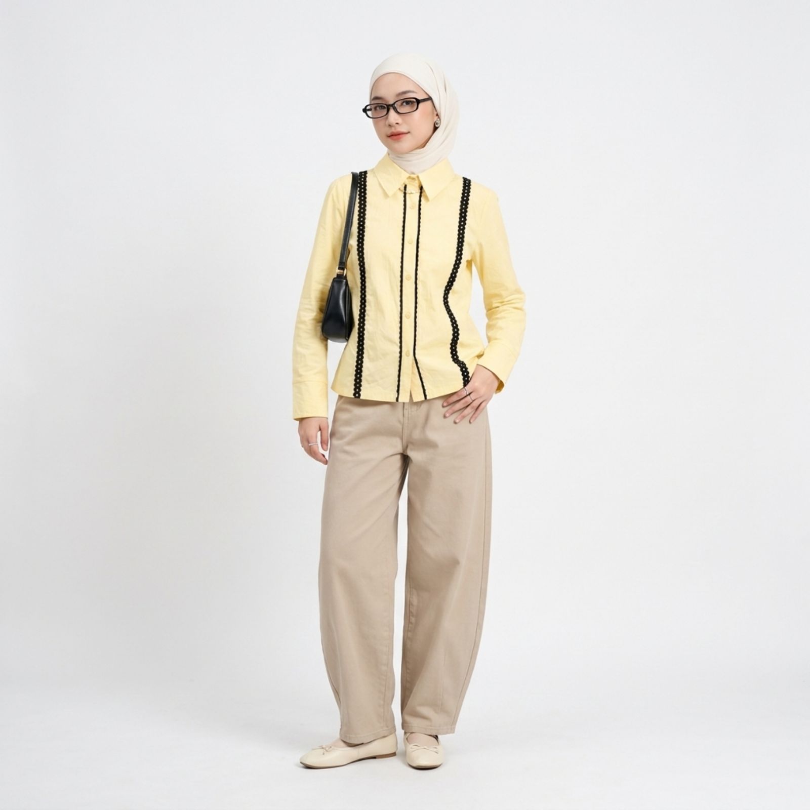 Adeline – Kemeja Poplin Wanita Stylish dan Chic sampul