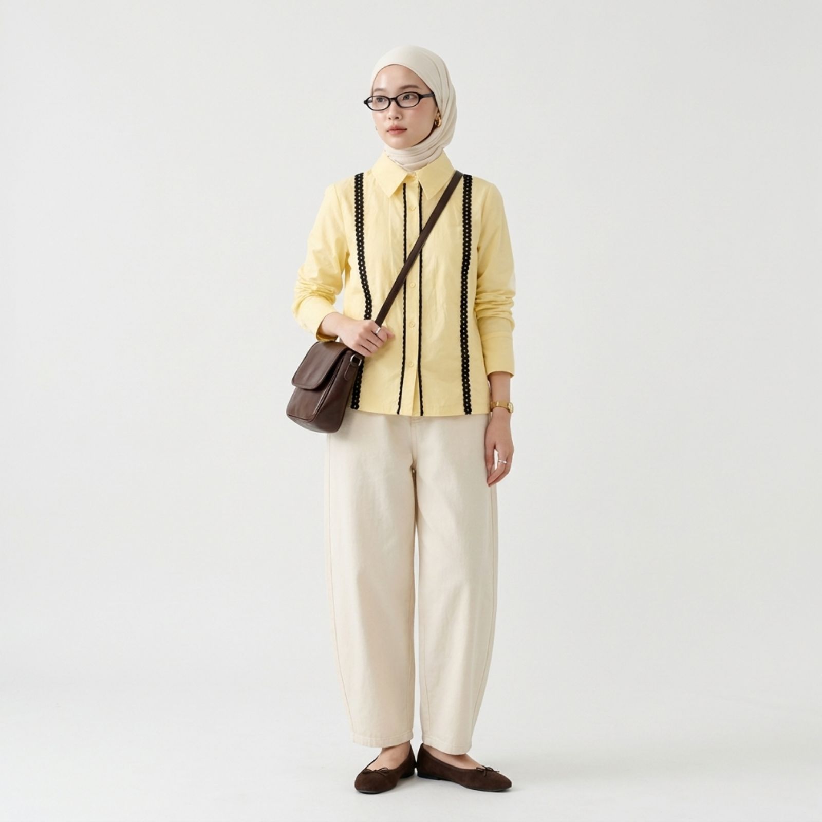 Adeline – Kemeja Poplin Wanita Stylish dan Chic sampul