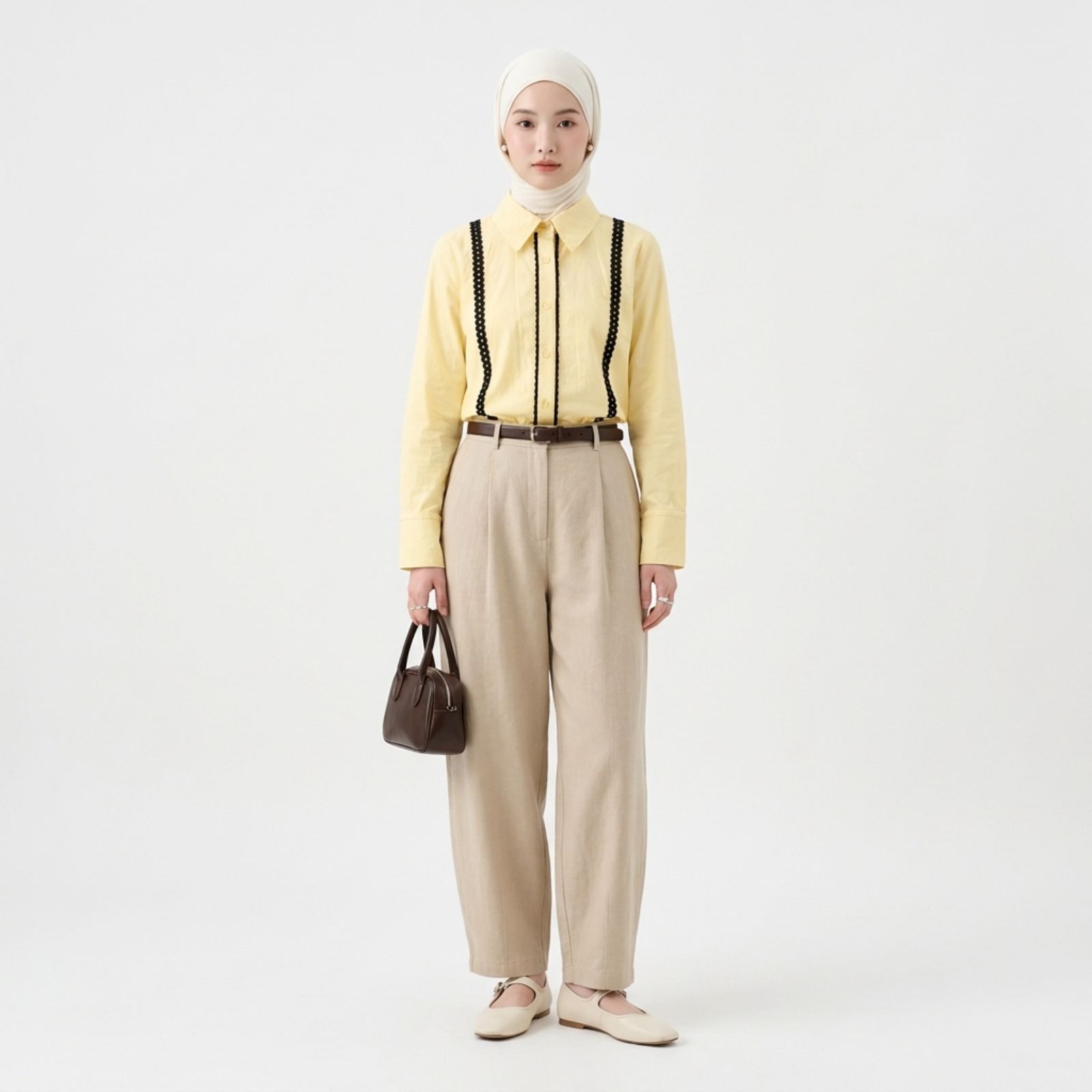 Adeline – Kemeja Poplin Wanita Stylish dan Chic sampul