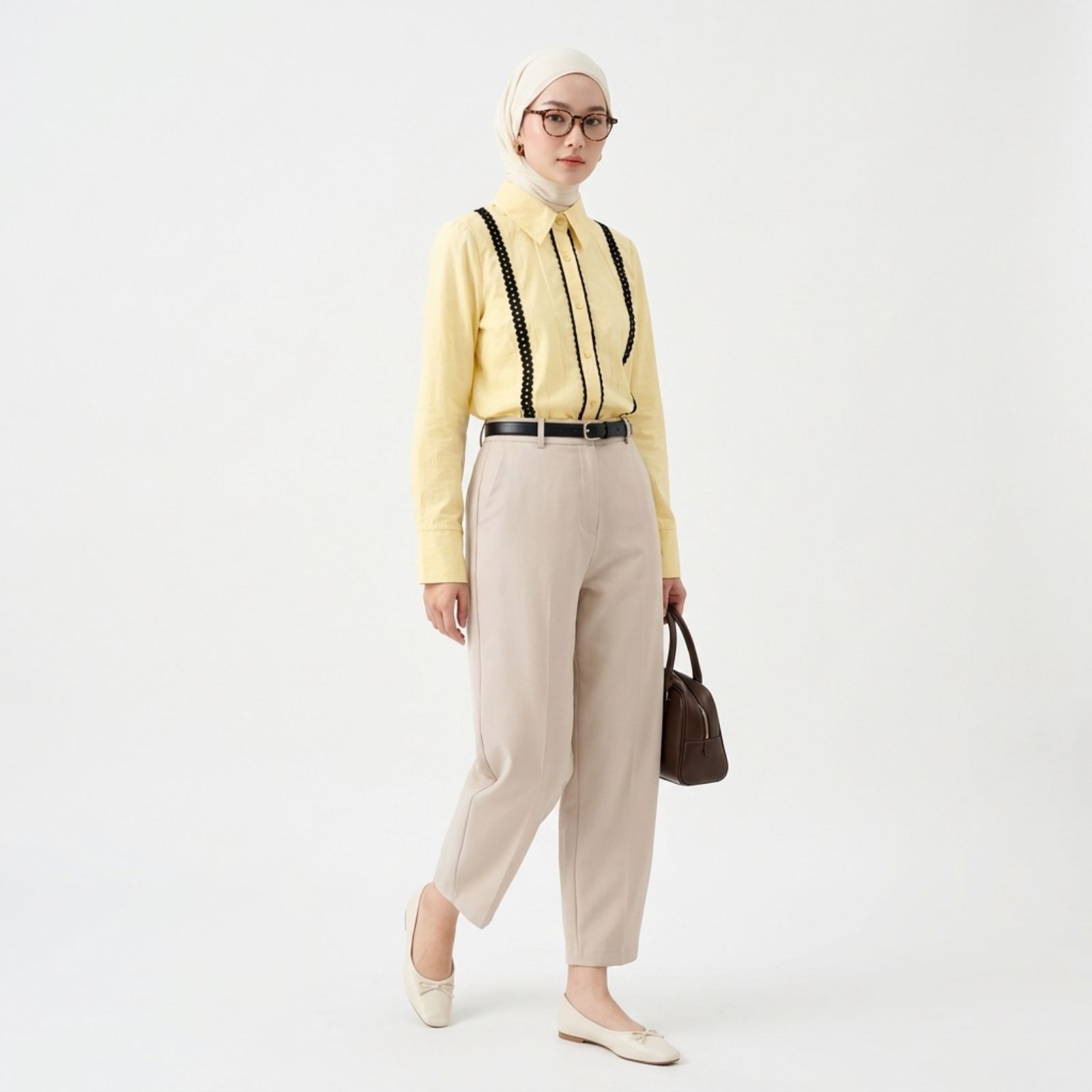 Adeline – Kemeja Poplin Wanita Stylish dan Chic sampul